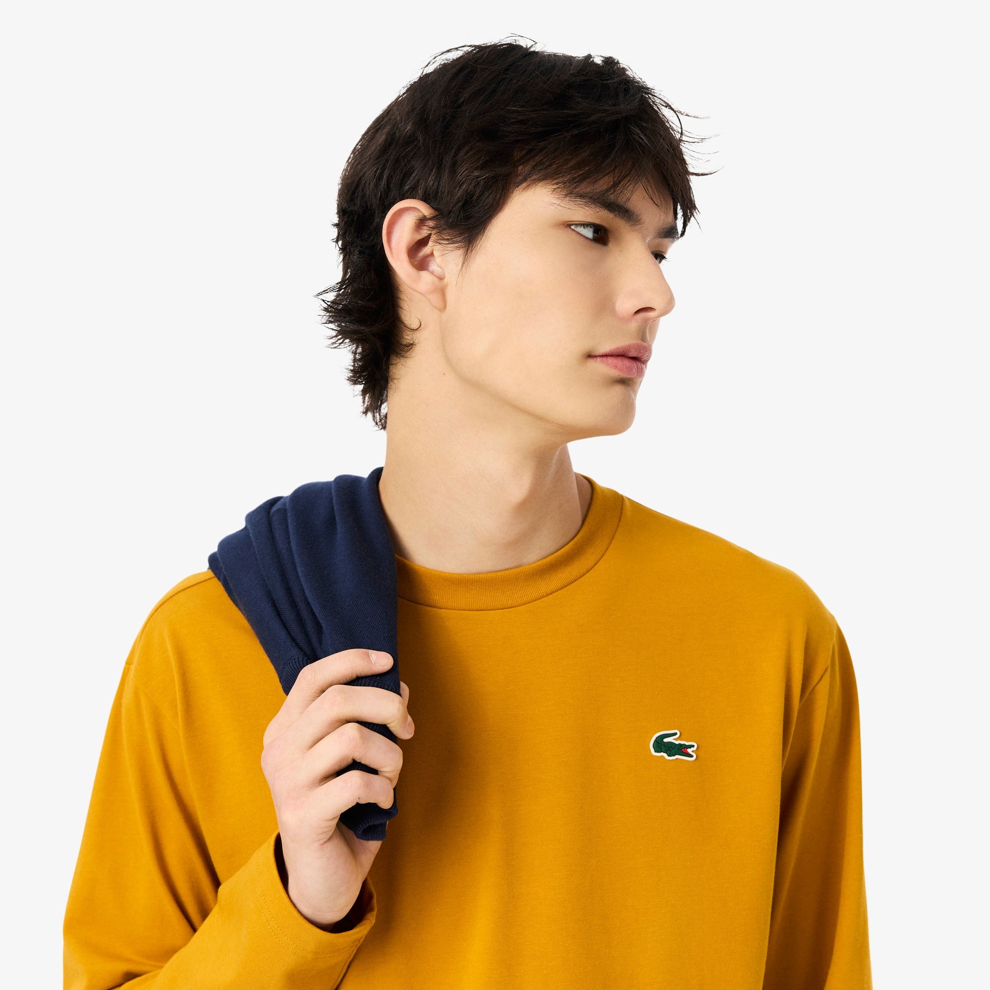 Men's Ultra Dry Long Sleeve Golf T-Shirt - Orange