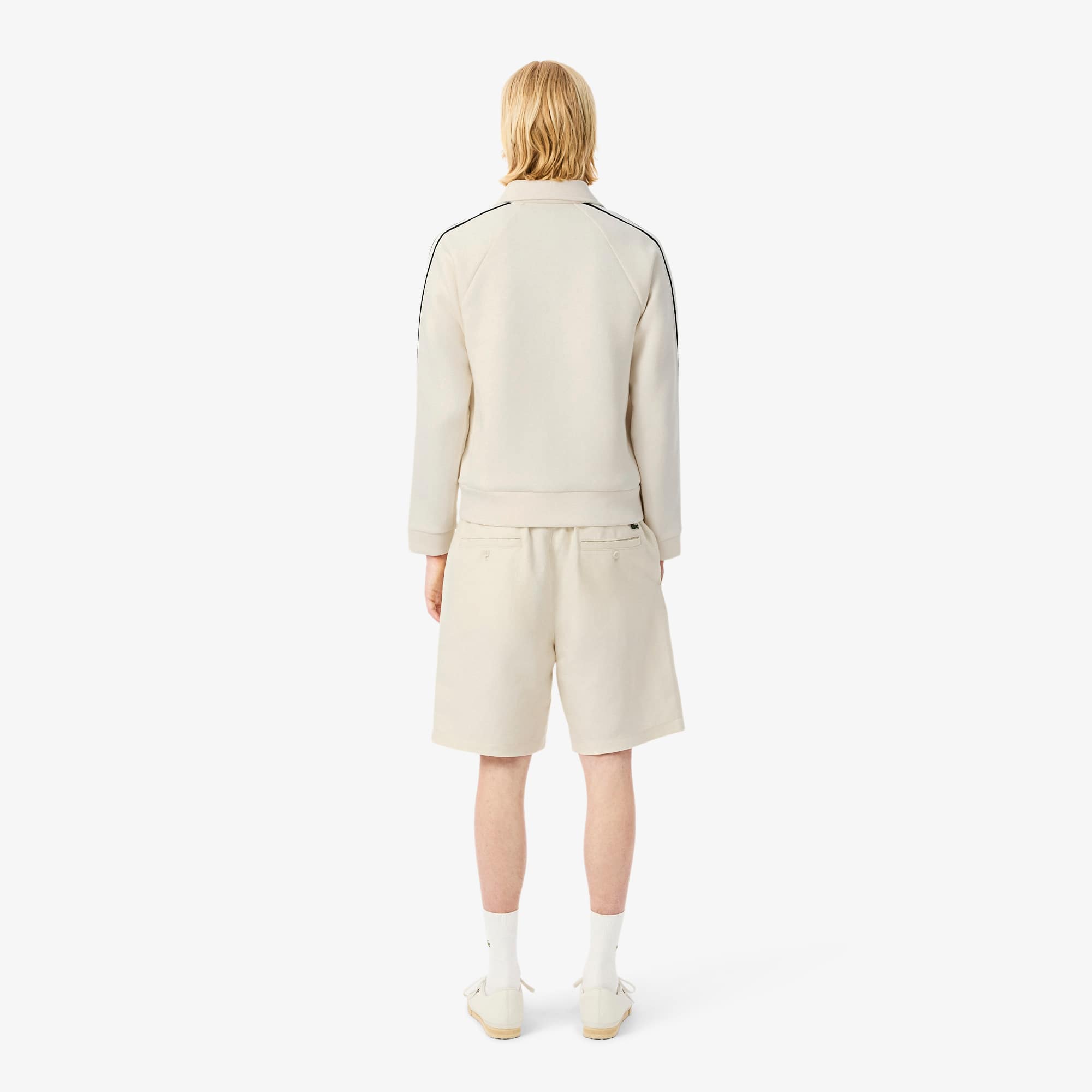 Men's Regular Fit Wool Blend Shorts - Beige