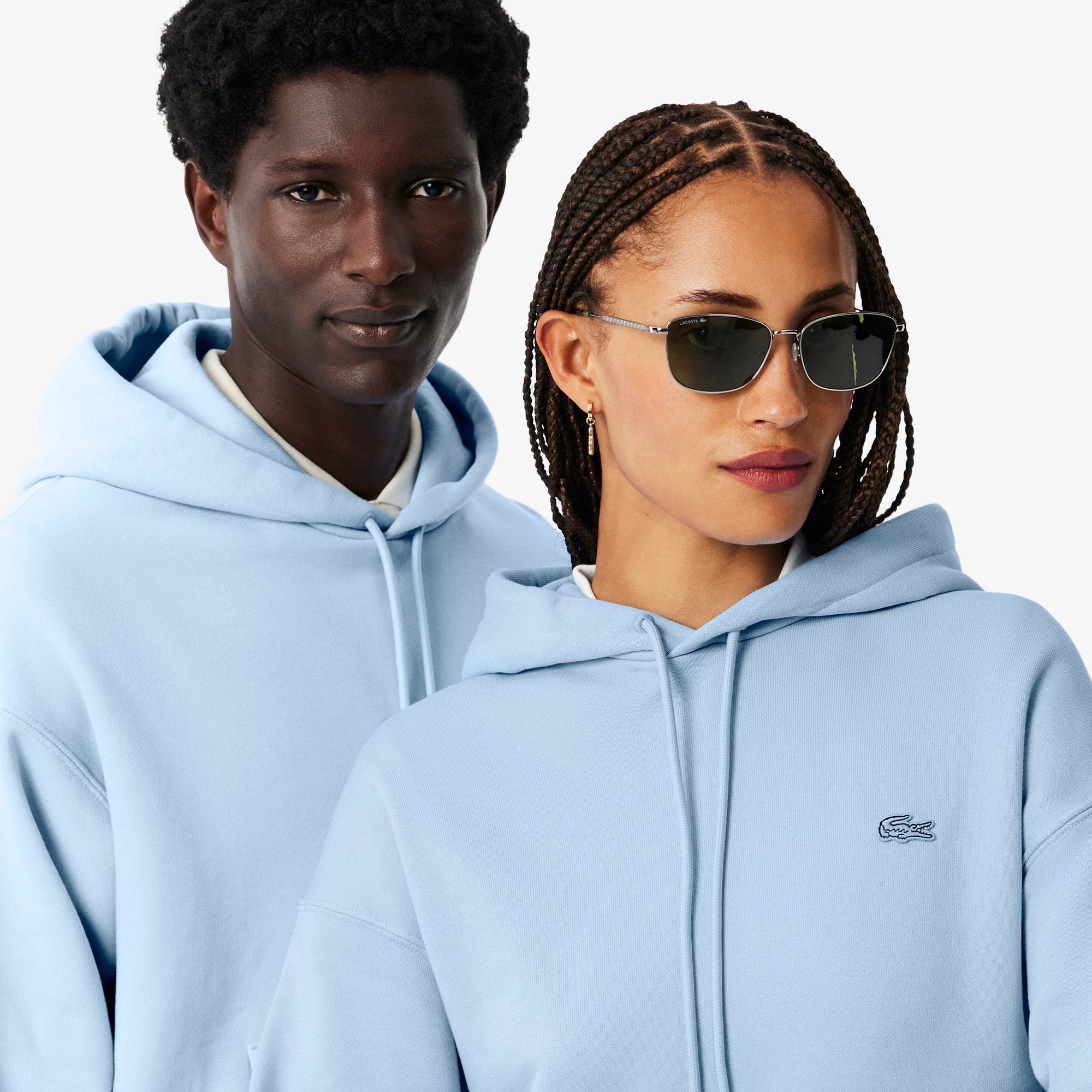 Unisex Heavy Fleece Hoodie - Pastel blue