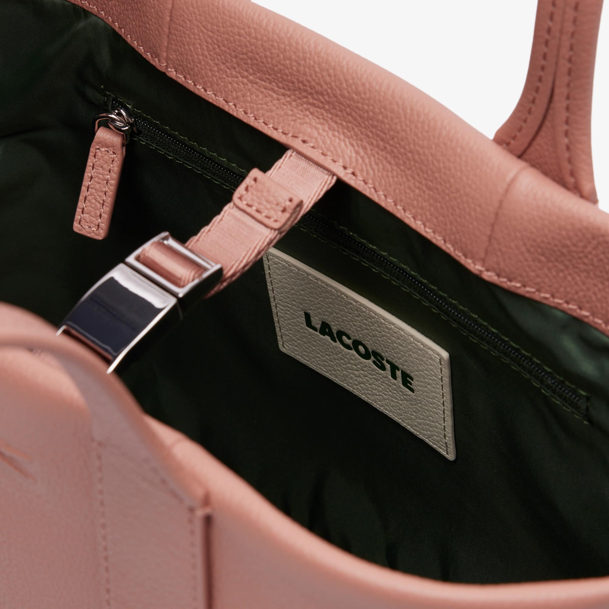 Small City Court Grain Leather Tote - TULLE