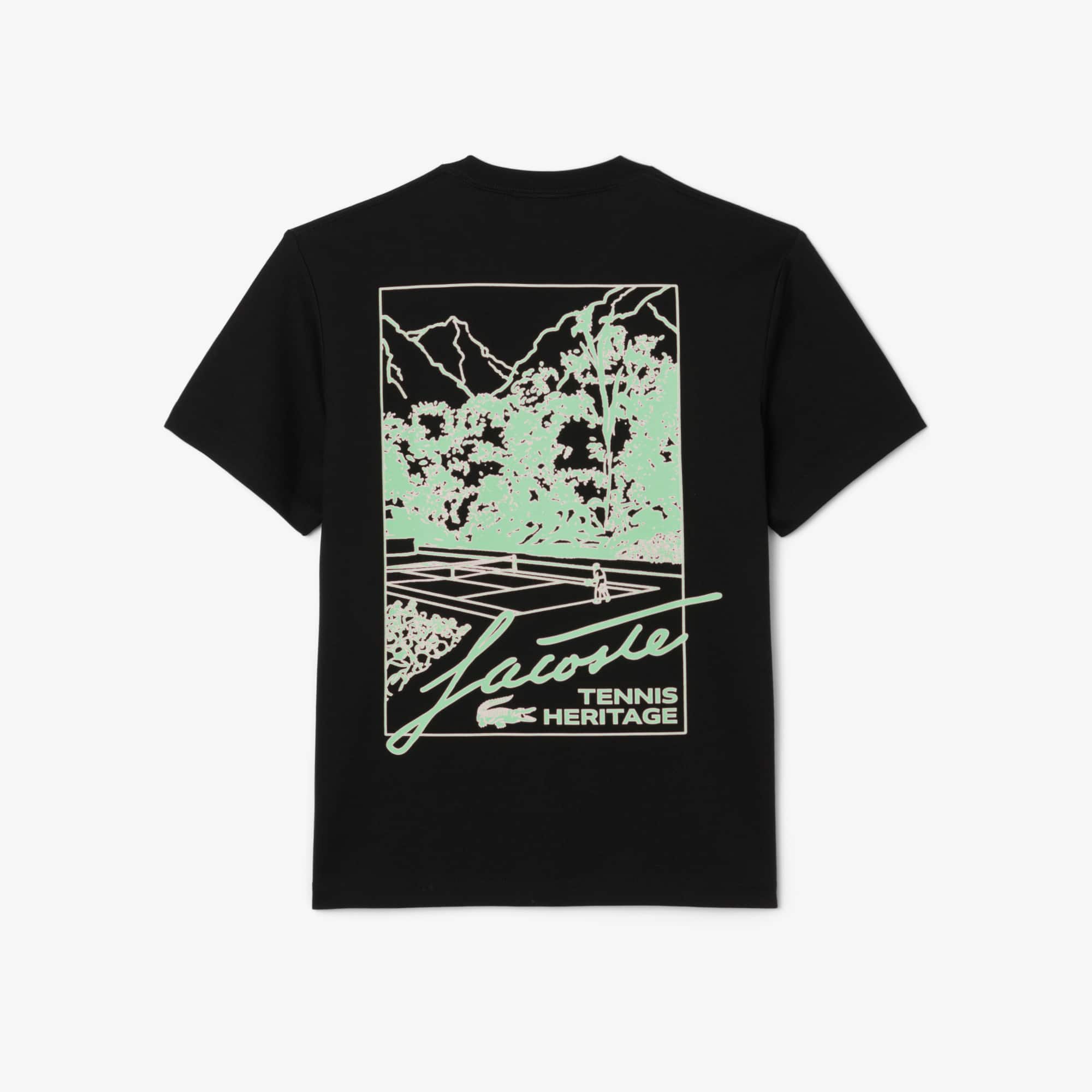 Men's Printed Jersey T-Shirt - Black