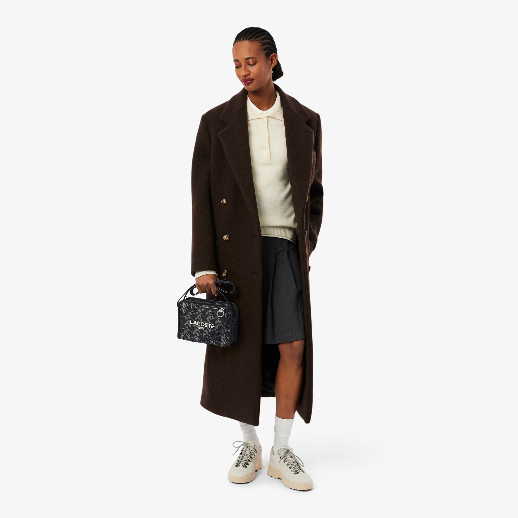Heritage Shoulder Bag - MONO JACQUARD DENIM NOIR