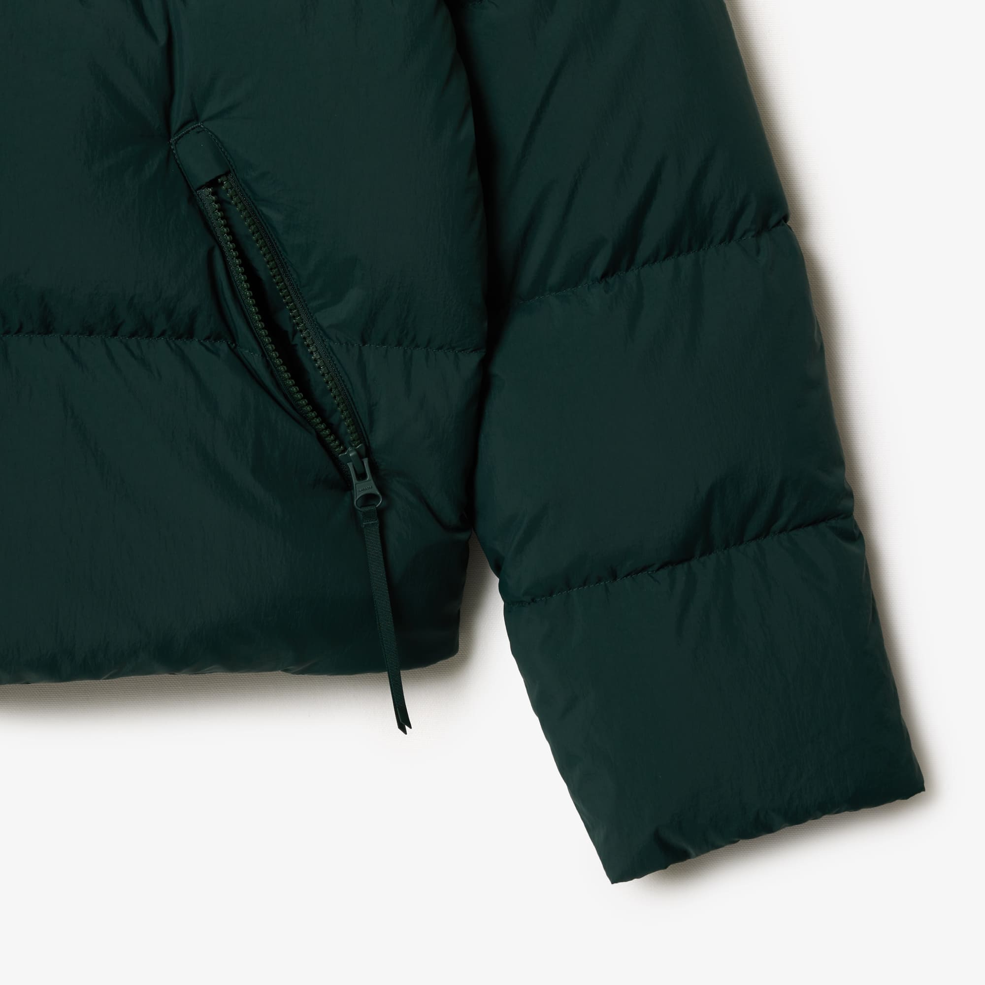 Women's Relaxed Fit Hooded Down Jacket - Forest green