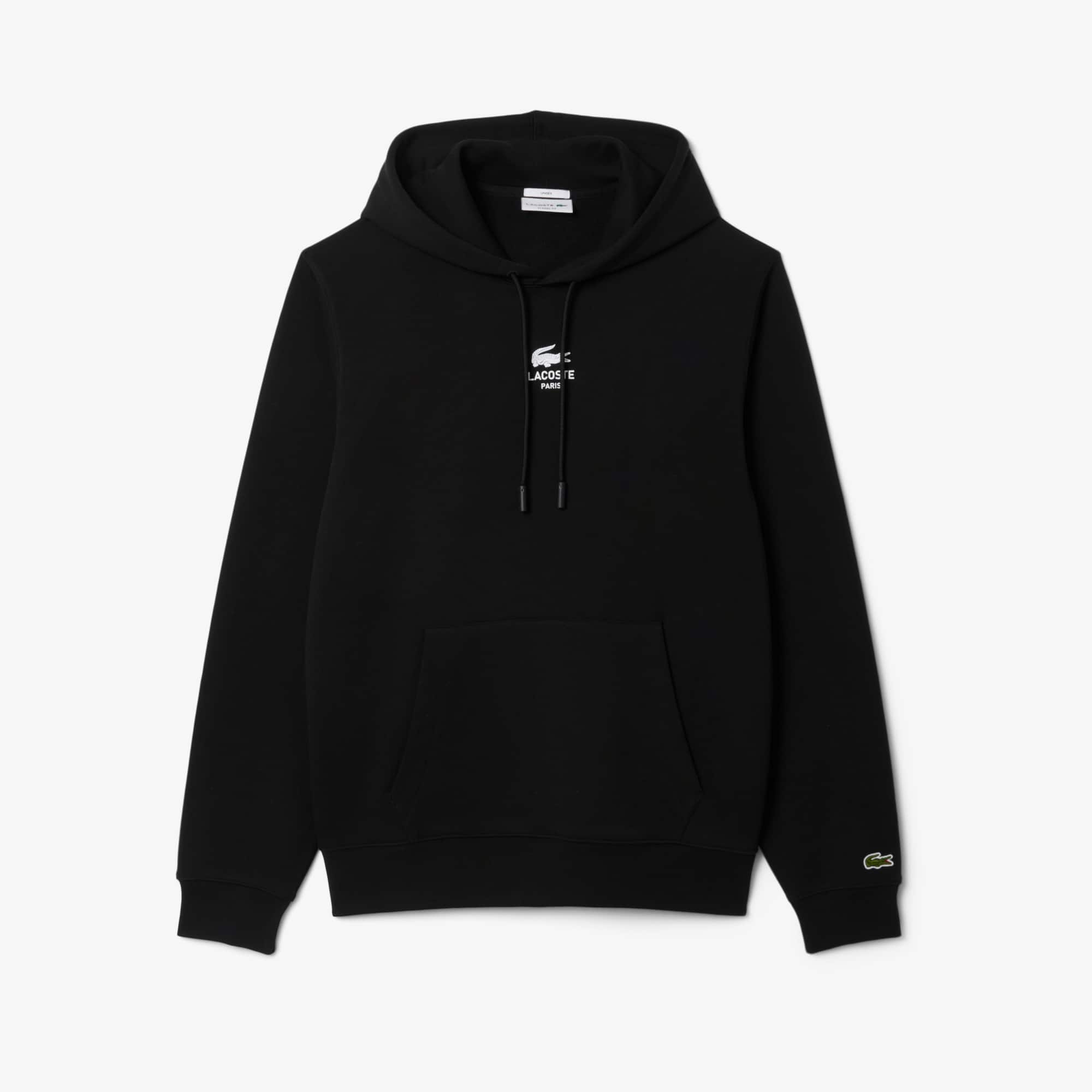 Unisex Print Hoodie - Black