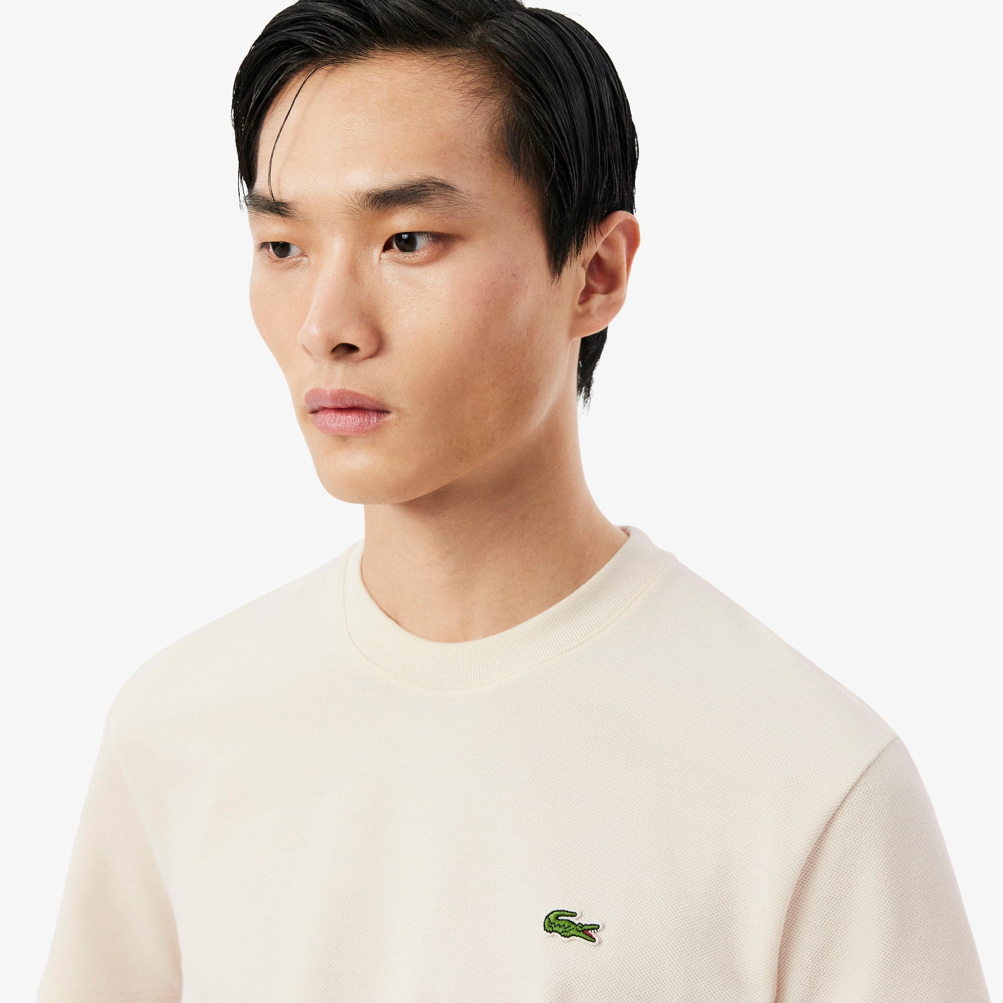 Made In France Striped Piqué T-Shirt - Cream