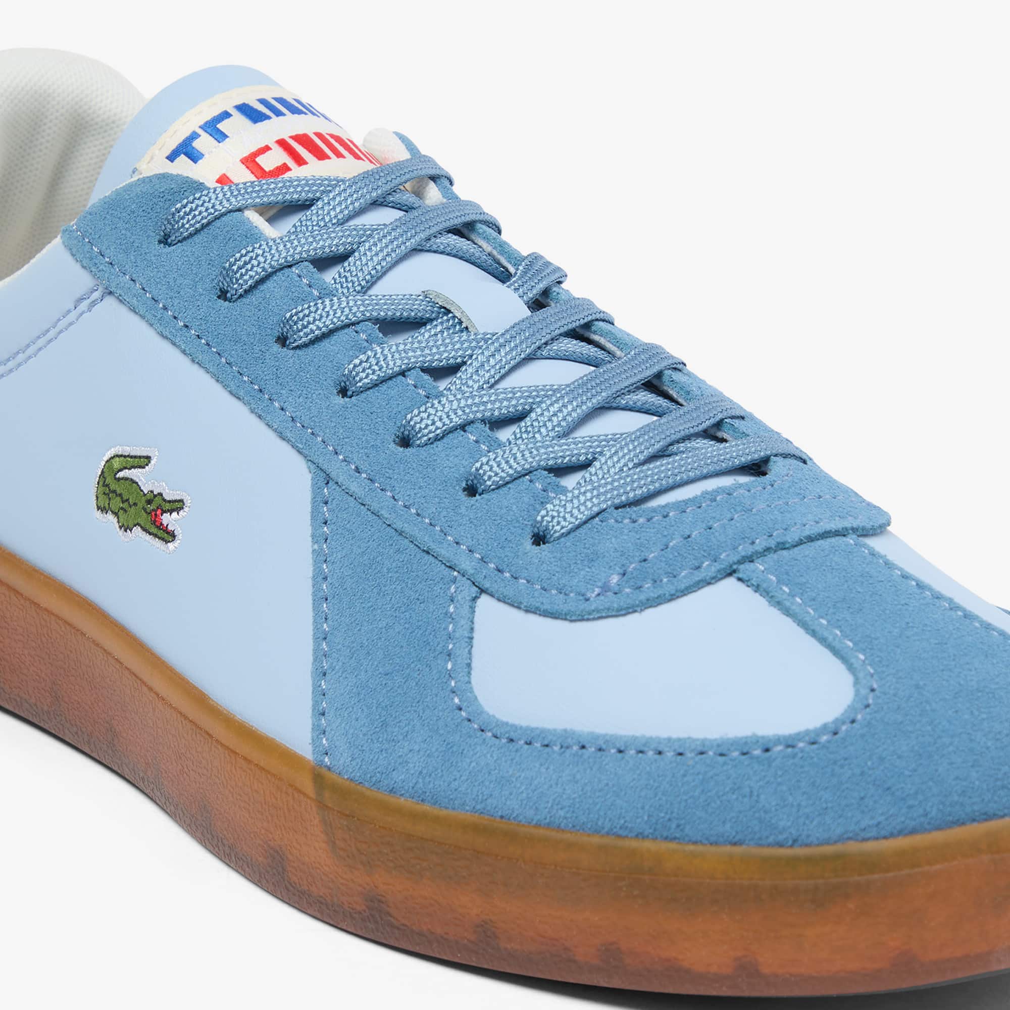 Men's Baseshot Pro Leather Sneakers - LT BLU/GUM