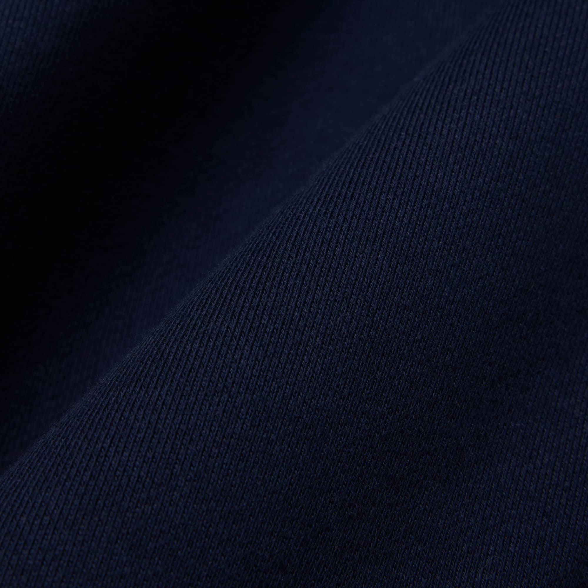 Logo Stripe Zipped Hoodie - Navy Blue