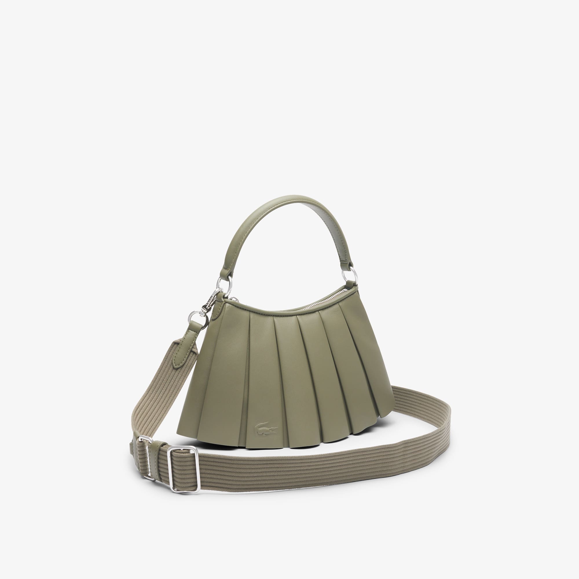 Small Lenglen Leather Bag - Kaki