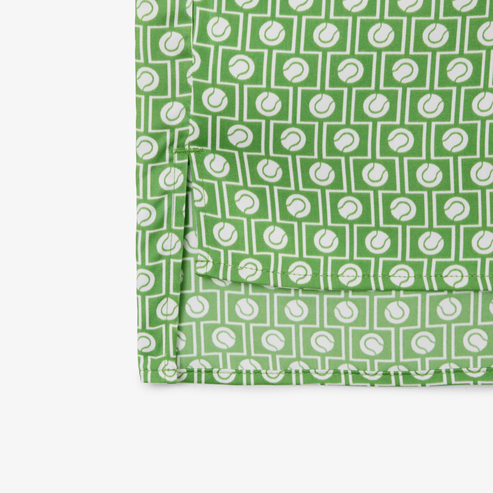Regular Fit Removable Tie Collar Shirt - Vert / Blanc