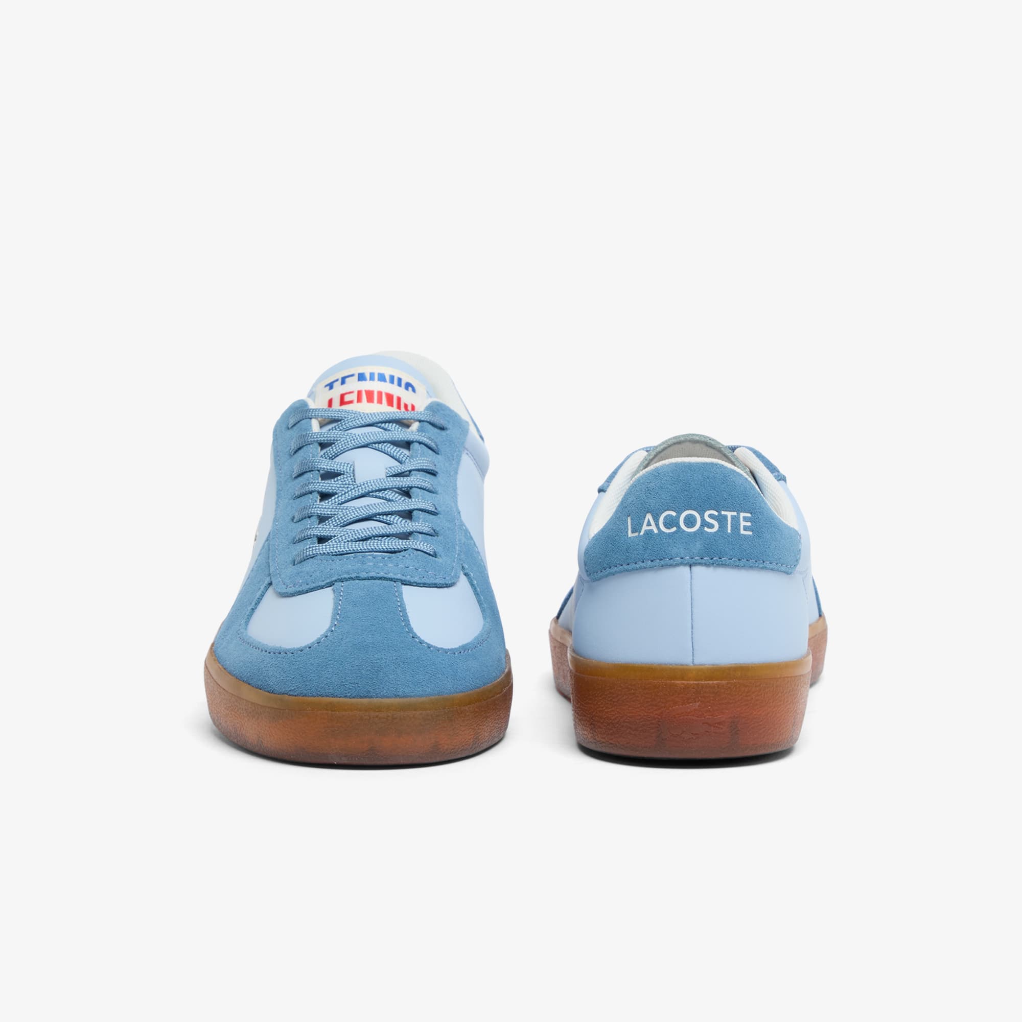 Men's Baseshot Pro Leather Sneakers - LT BLU/GUM