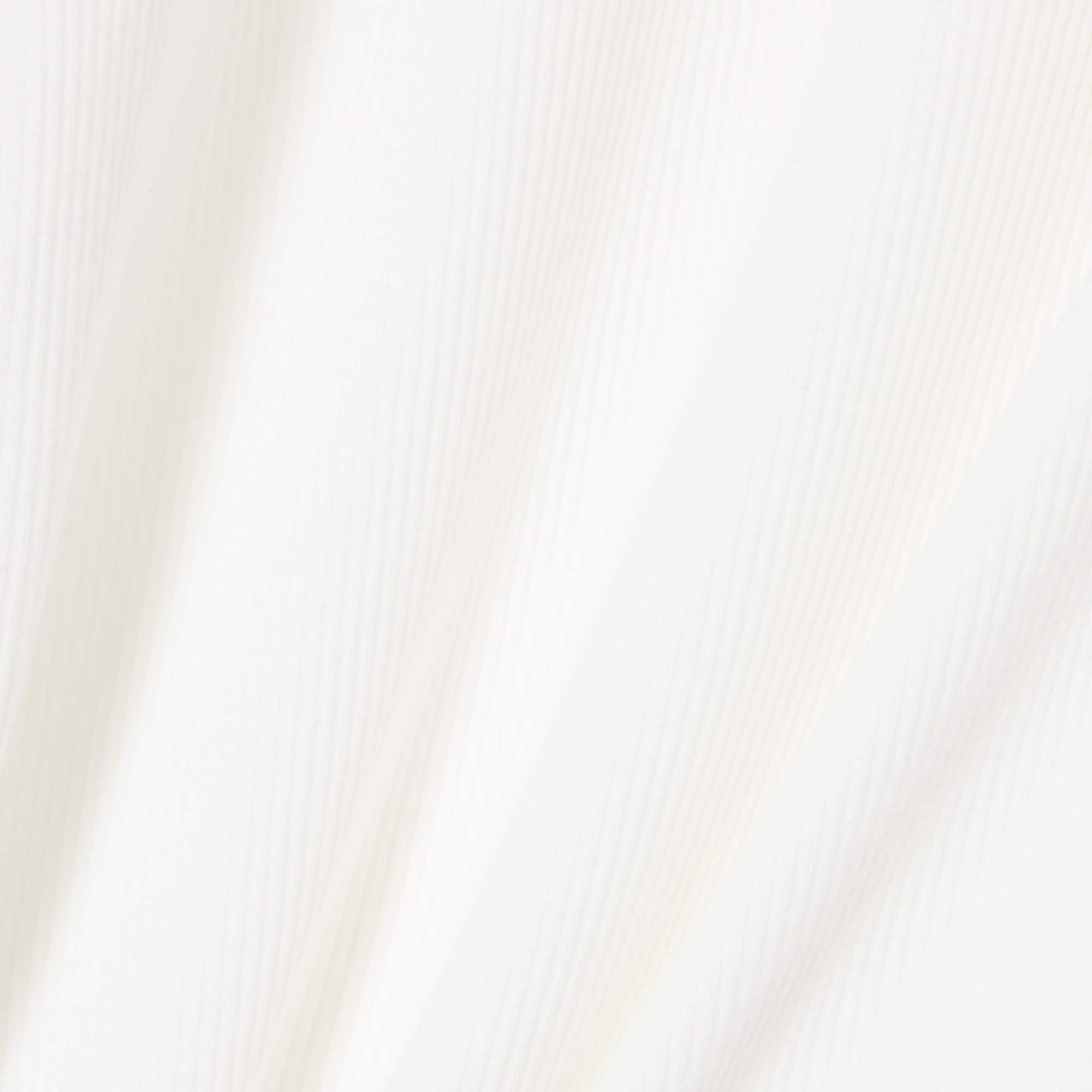 Women's Slim Fit Ribbed Cotton T-Shirt - White