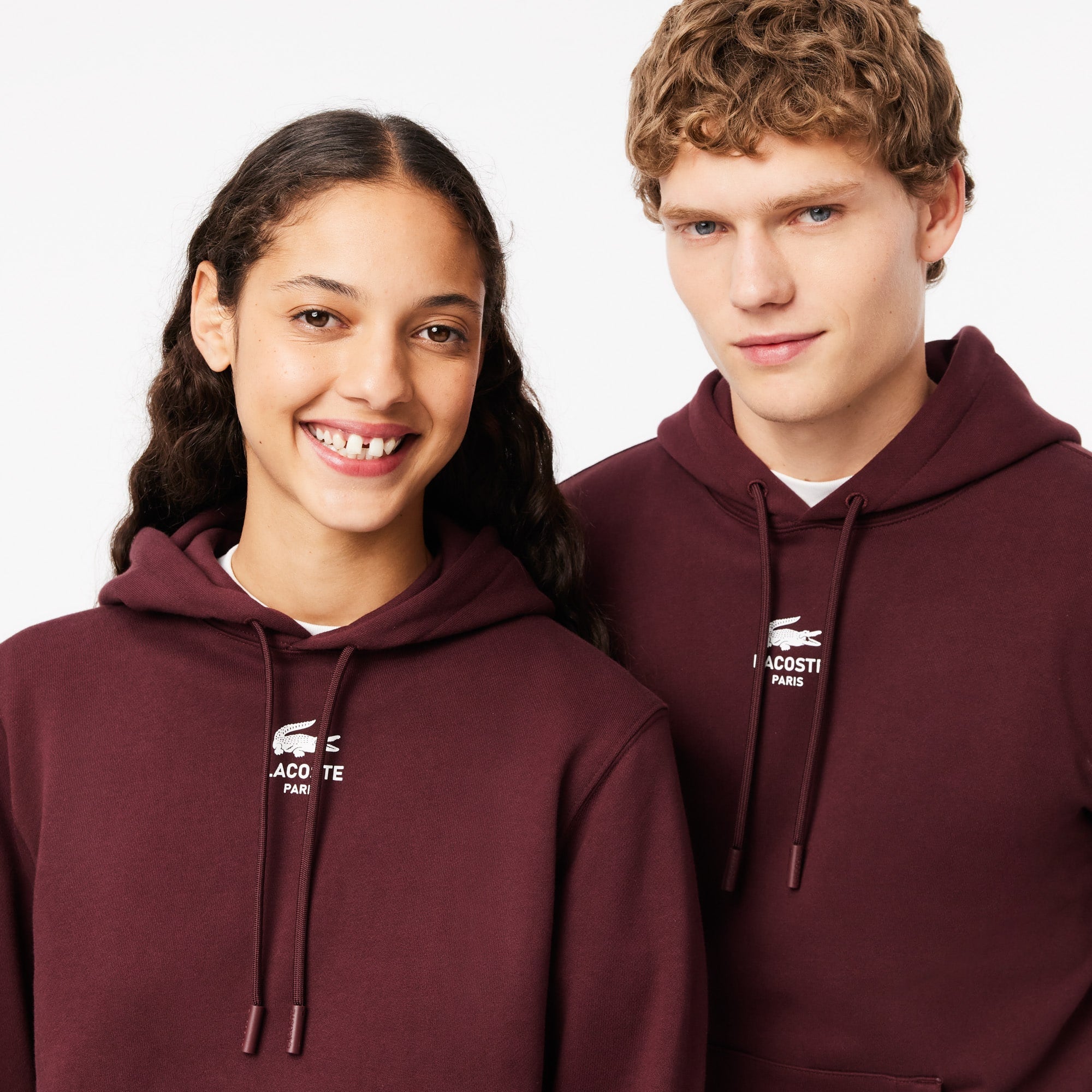 Unisex Print Hoodie - Bordeaux dark