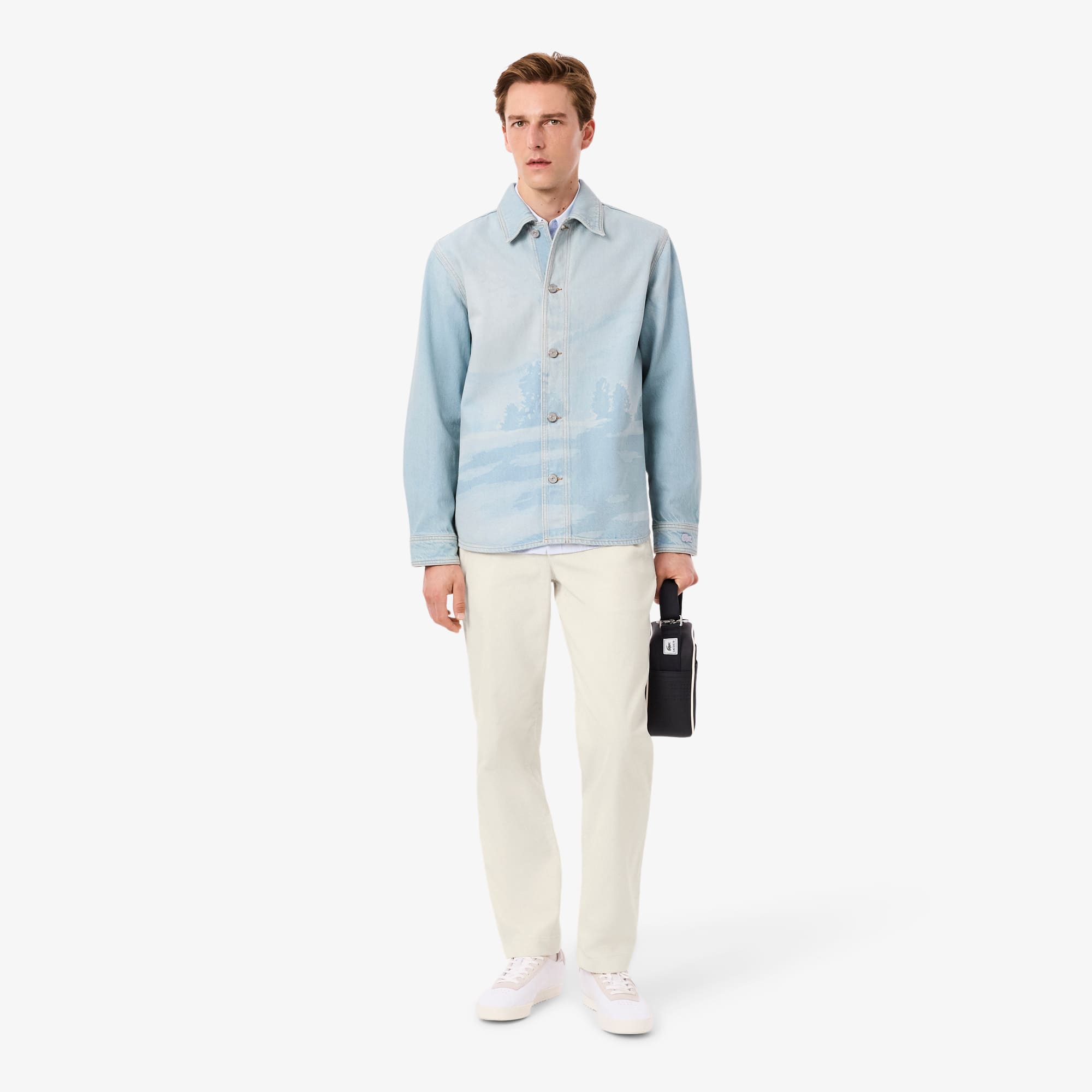 Men's Regular Fit Corduroy Chino Pants - Cream