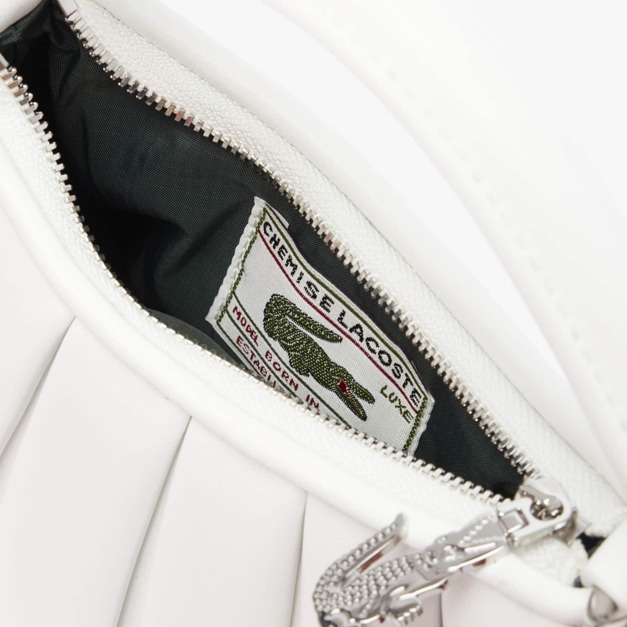 Mini Lenglen Leather Bag - Bright white