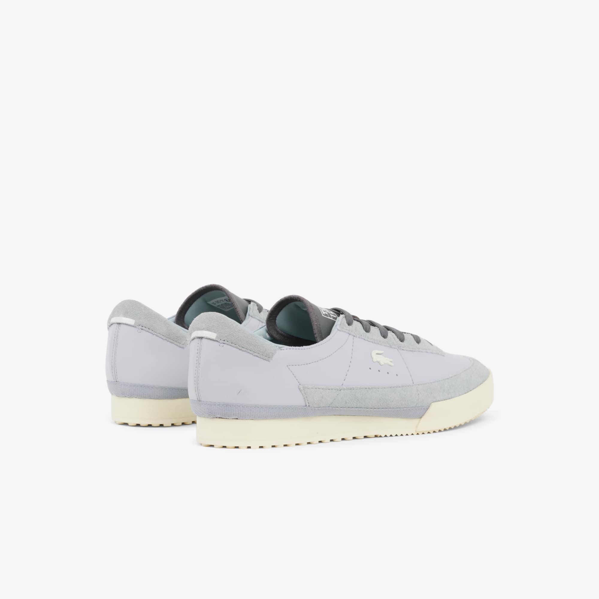 Men's Aura Leather Sneakers - LT GRY/LT YLW