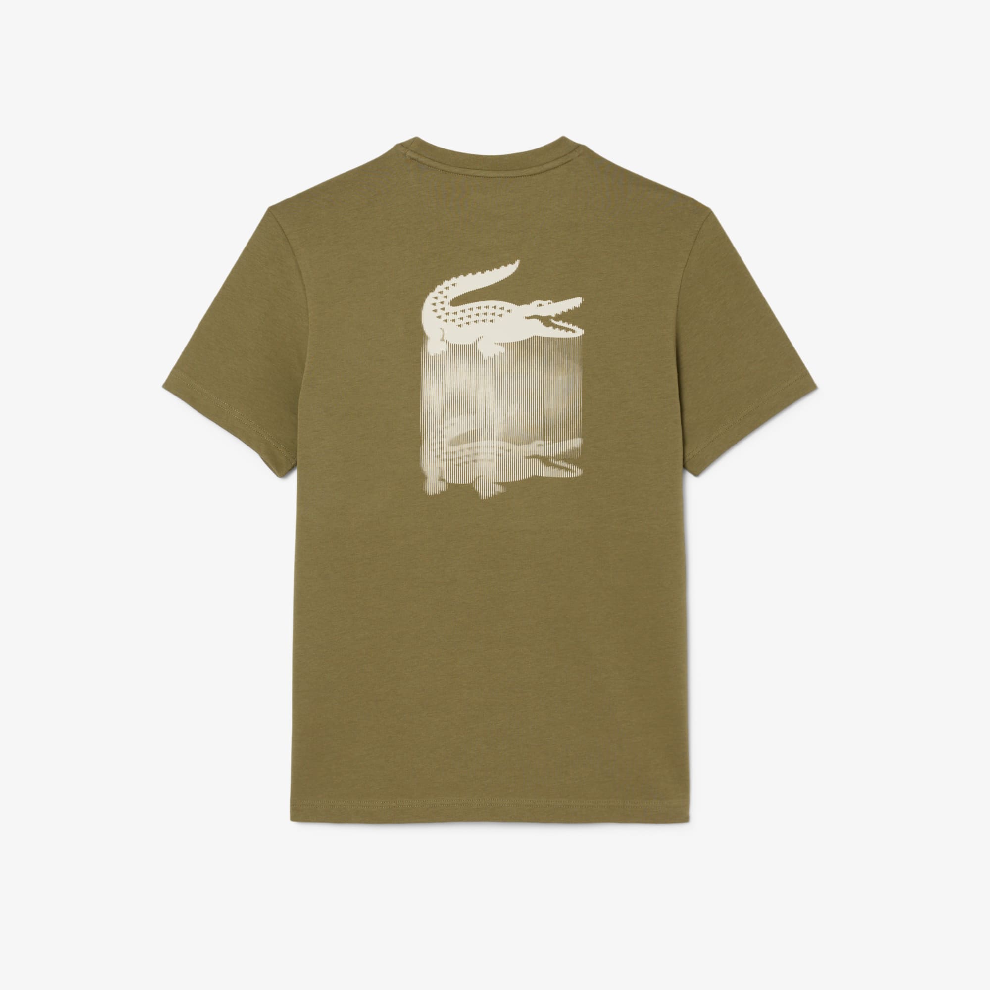 Men's Sport Printed Ultra Dry T-Shirt - Khaki Green