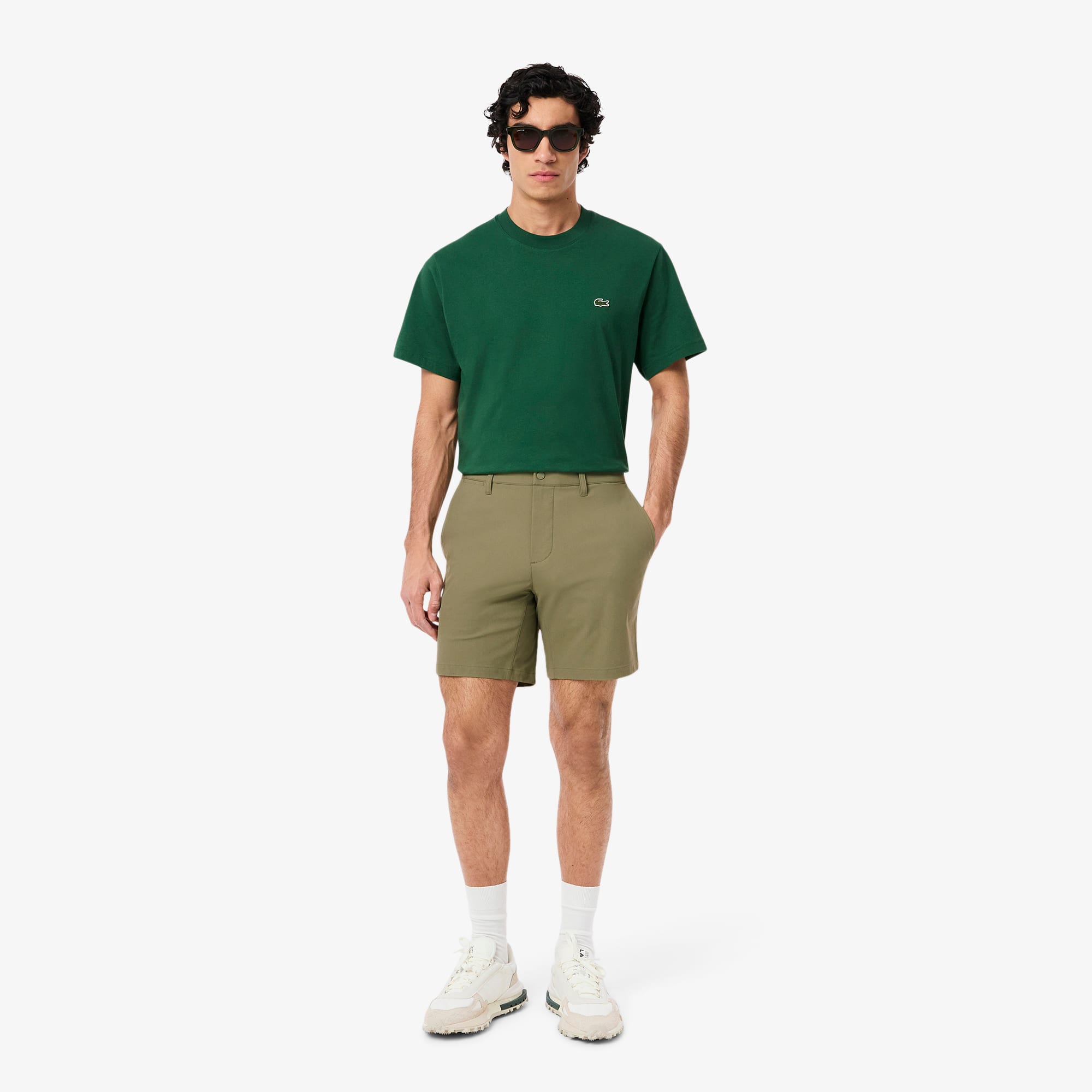 Men's Slim Fit Commuter Shorts - Khaki Green