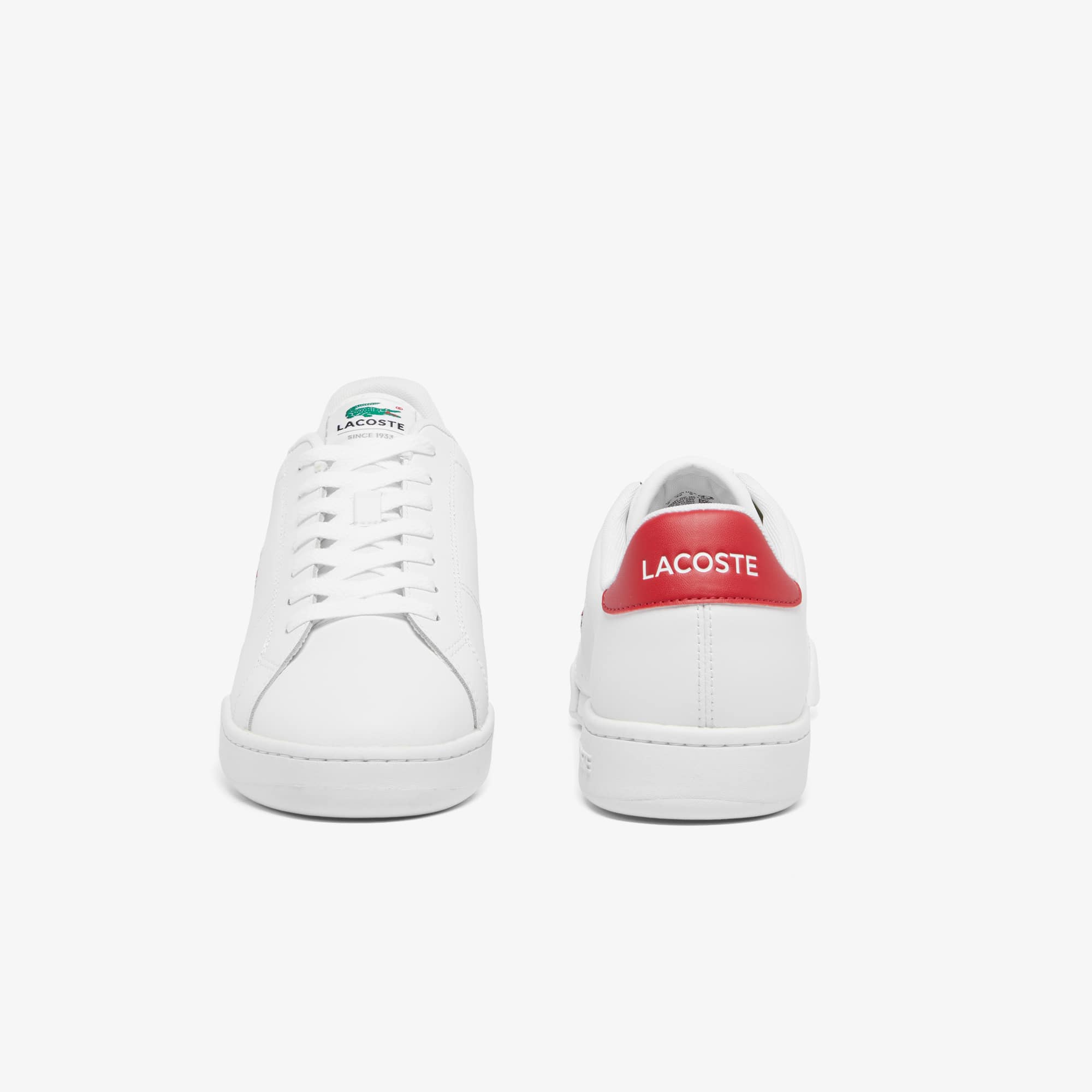 Men's Carnaby Cup Leather Sneakers - WHT/NVY/RED