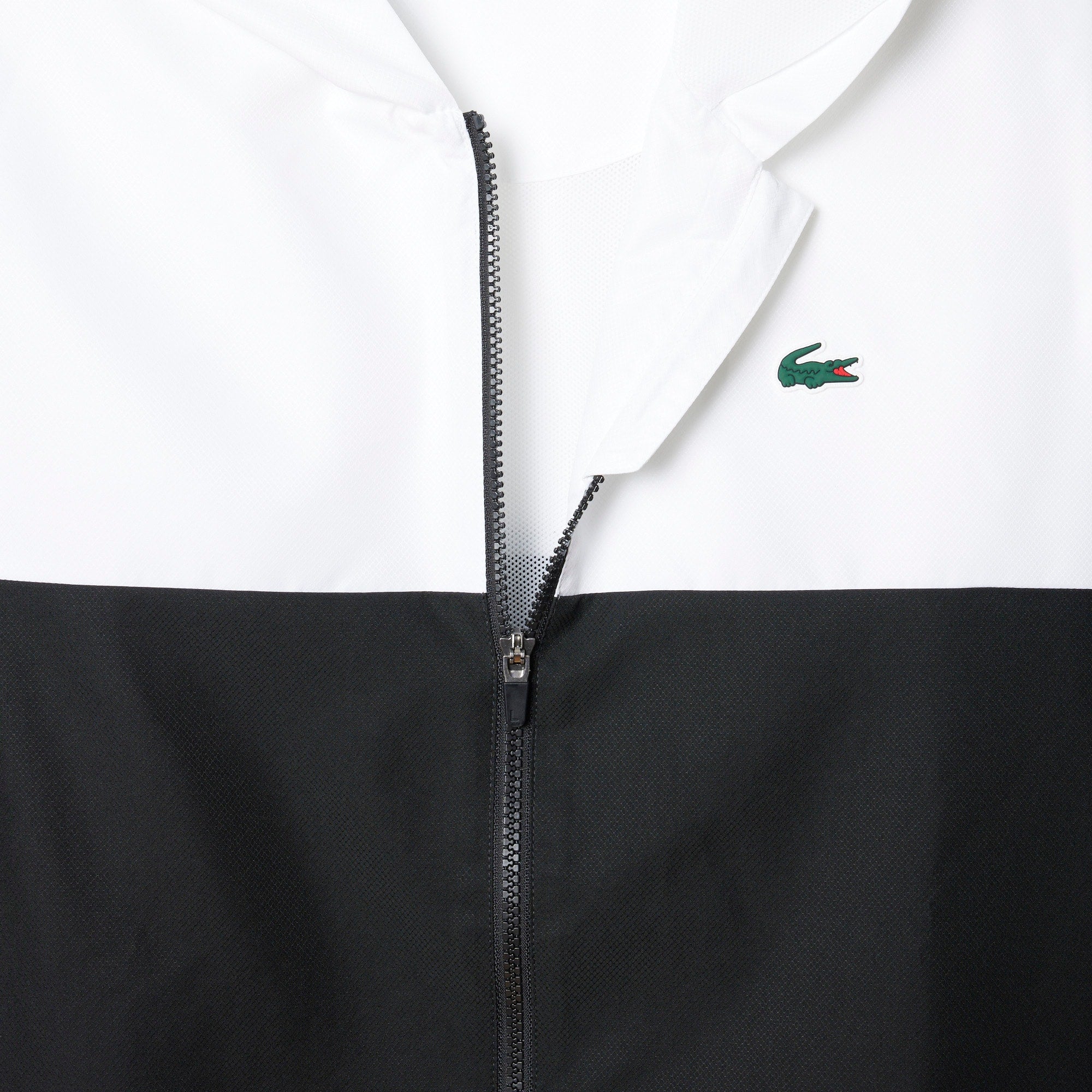 Men's Tennis Water-Repellent Hooded Jacket - Black / Blue / White
