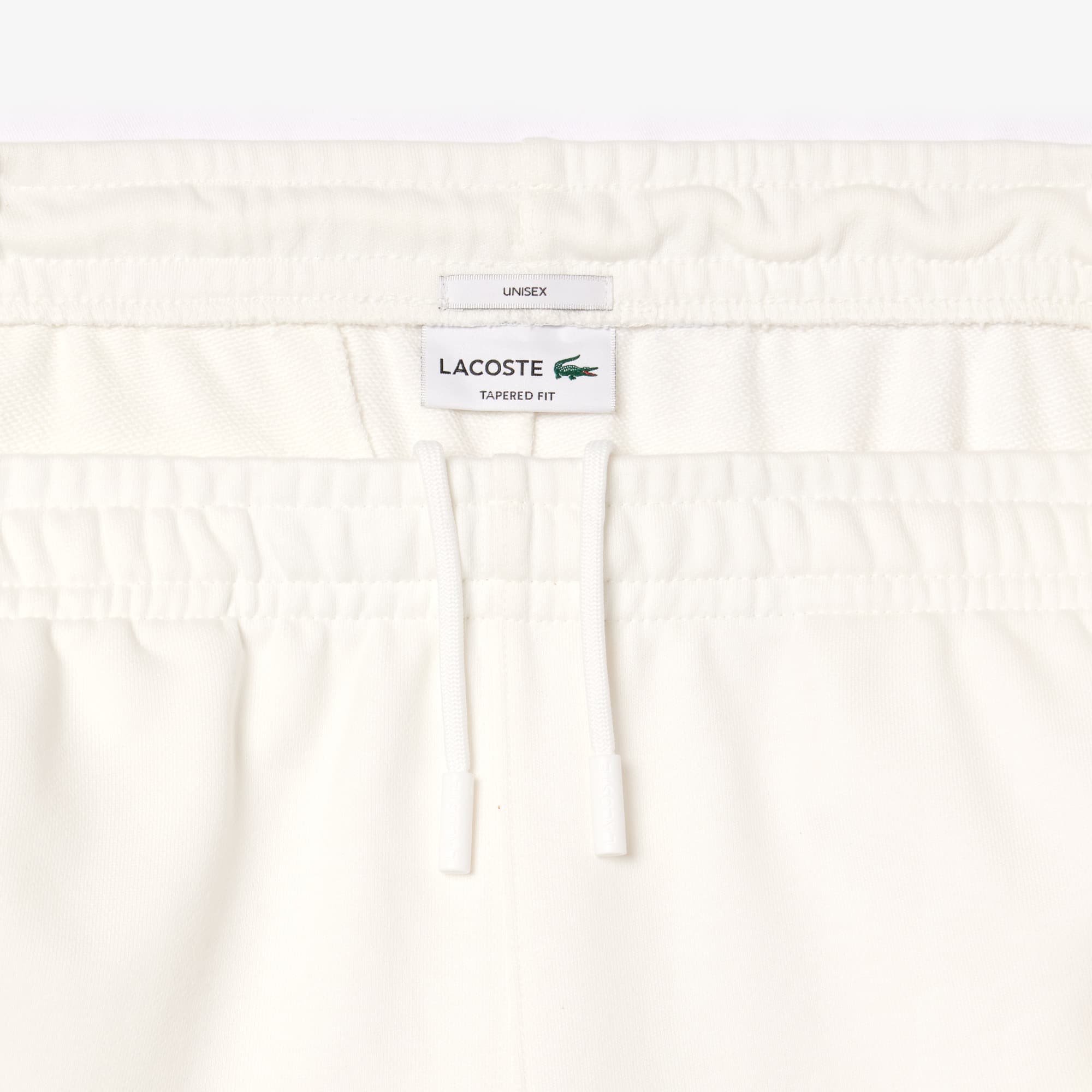Unisex Tapered Leg Sweatpants - White