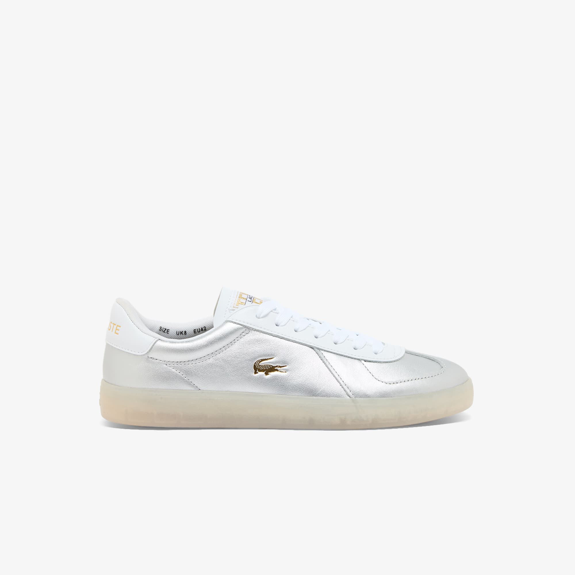 Men's Baseshot Pro Leather Sneakers - SLV/OFF WHT