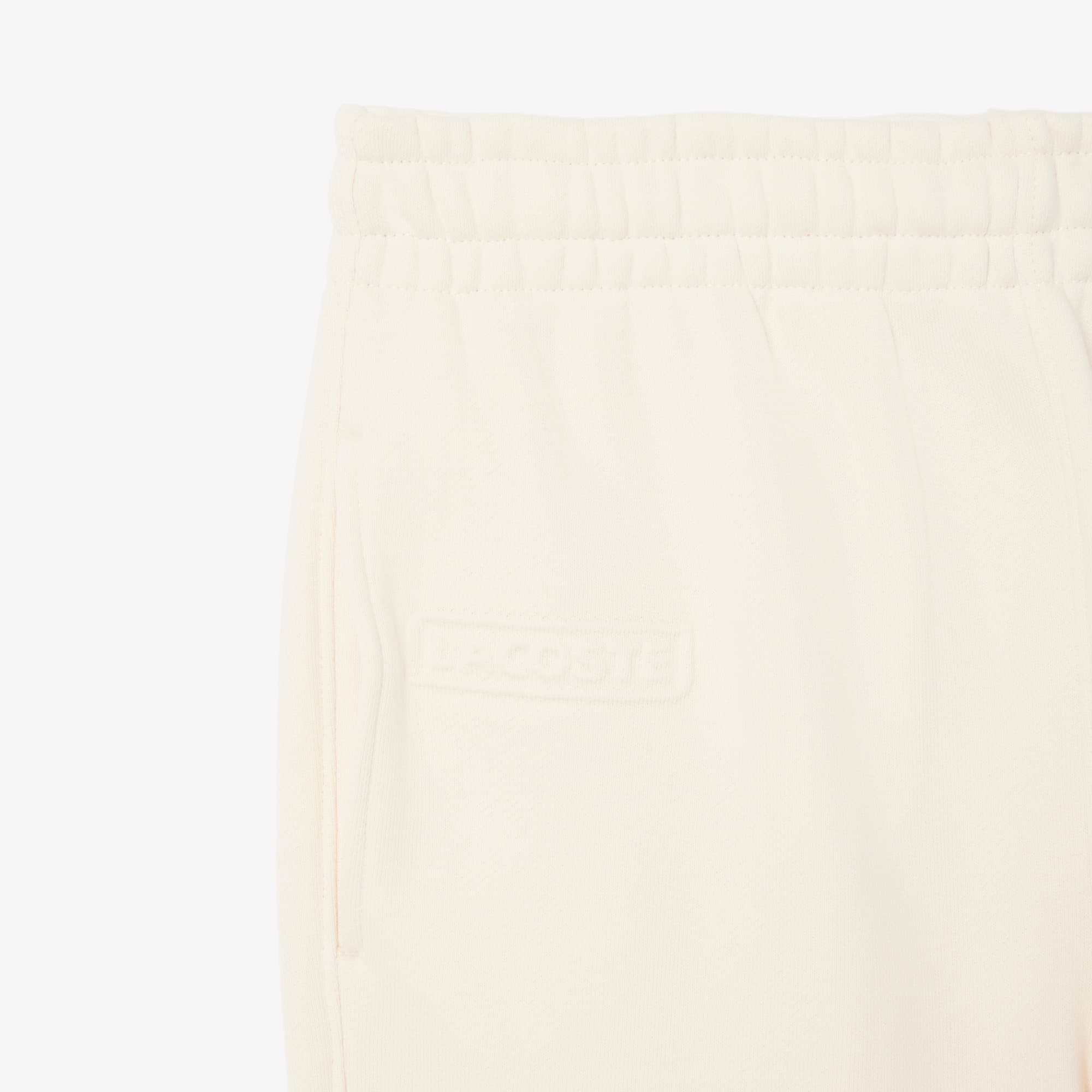 Women's Embossed Logo Fleece Pants - Cream