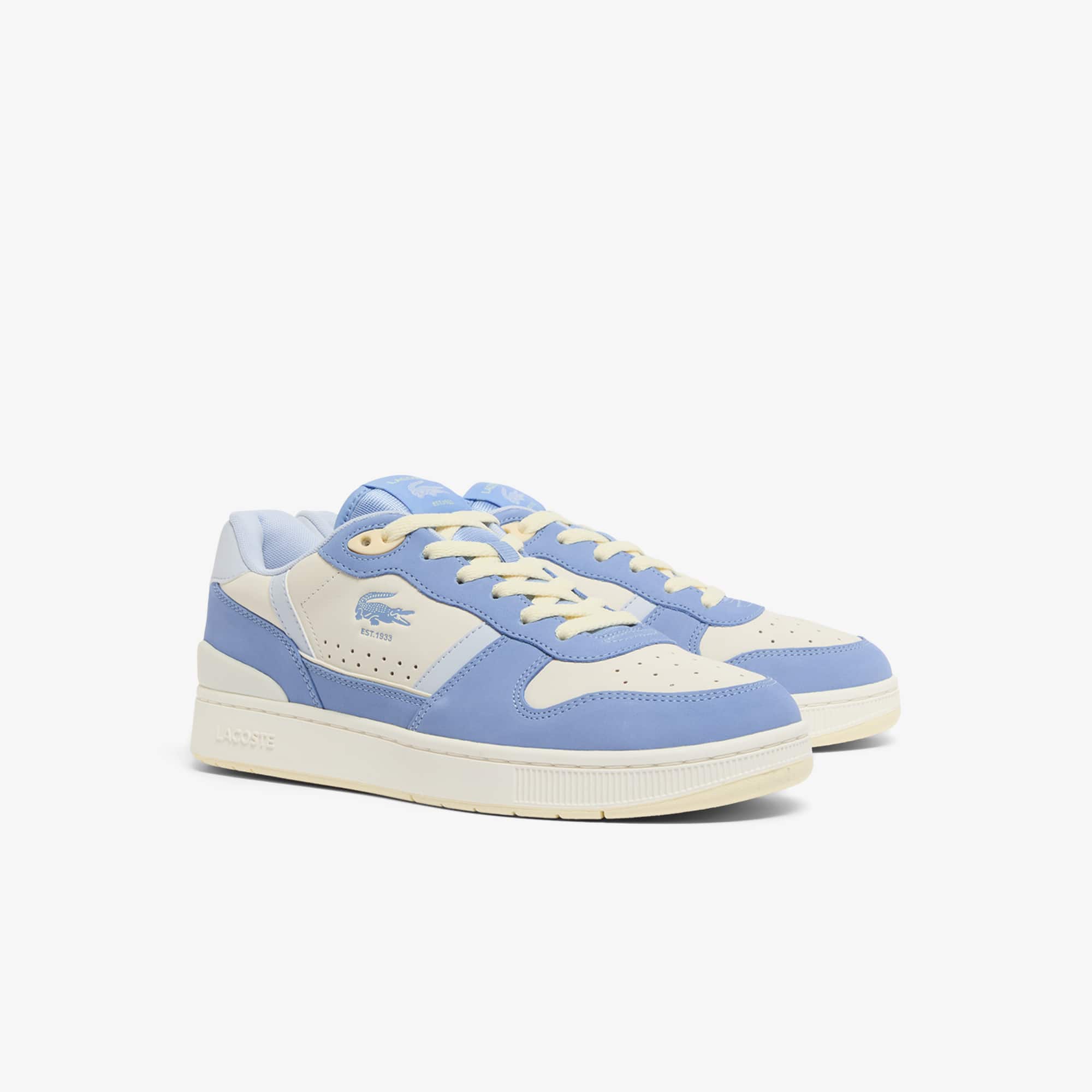 Men's T-Clip Set Leather Sneakers - BLU/LT BLU