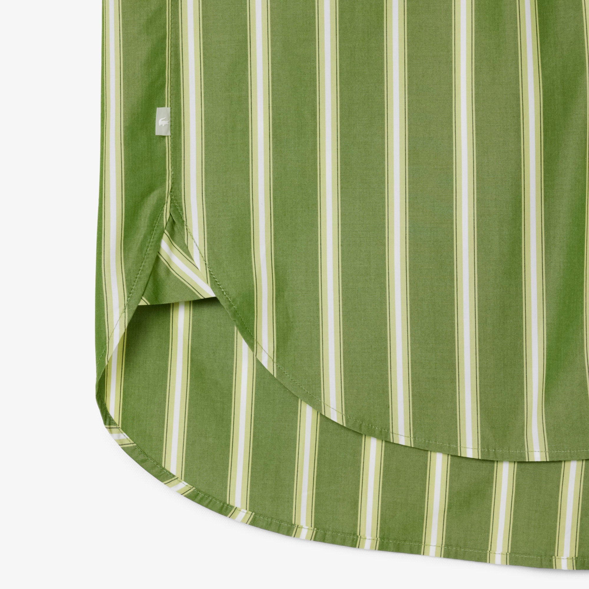 Oversized Cotton Poplin Shirt - Vert / Blanc / Noir