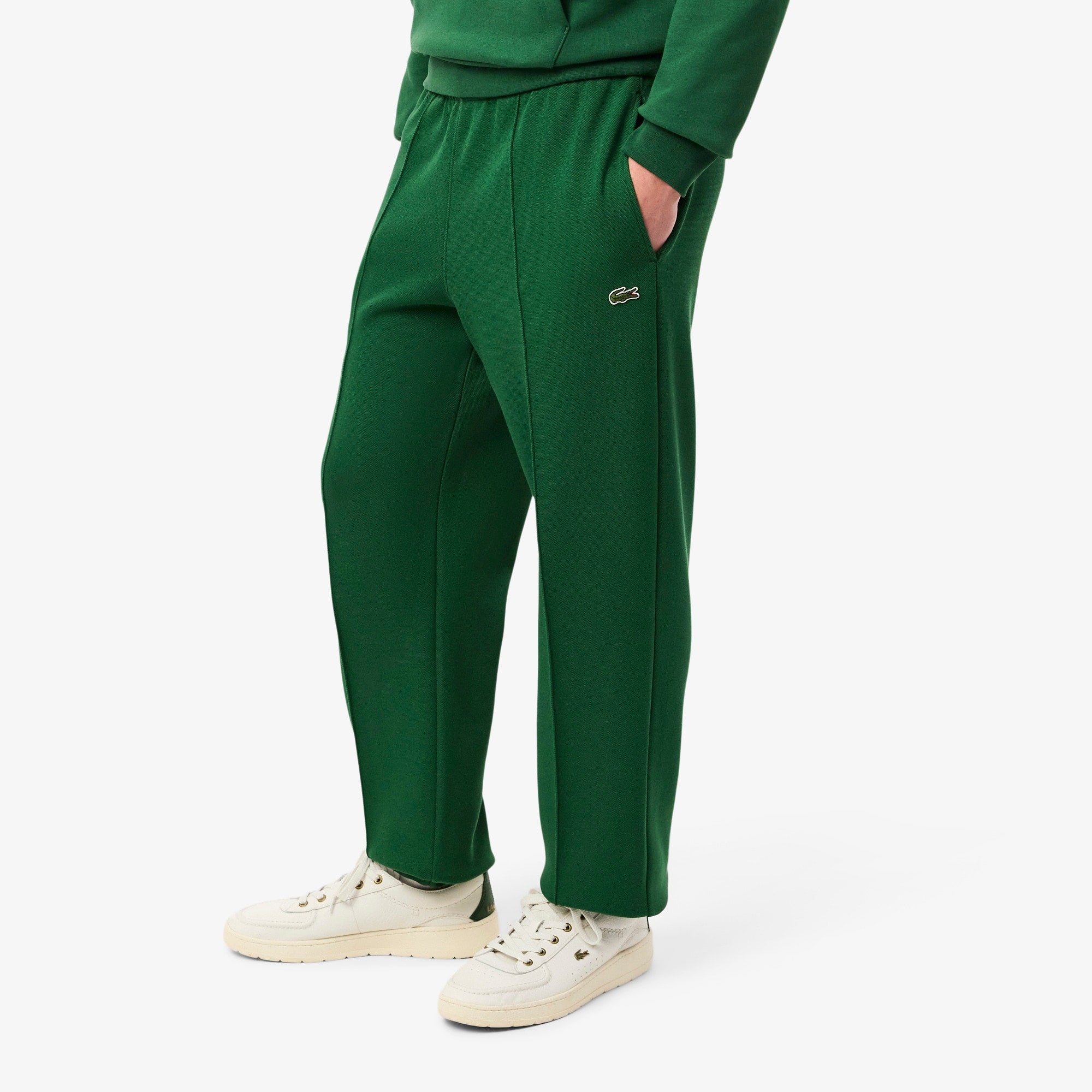 Men's Double Face Piqué Sweatpants - Pine green