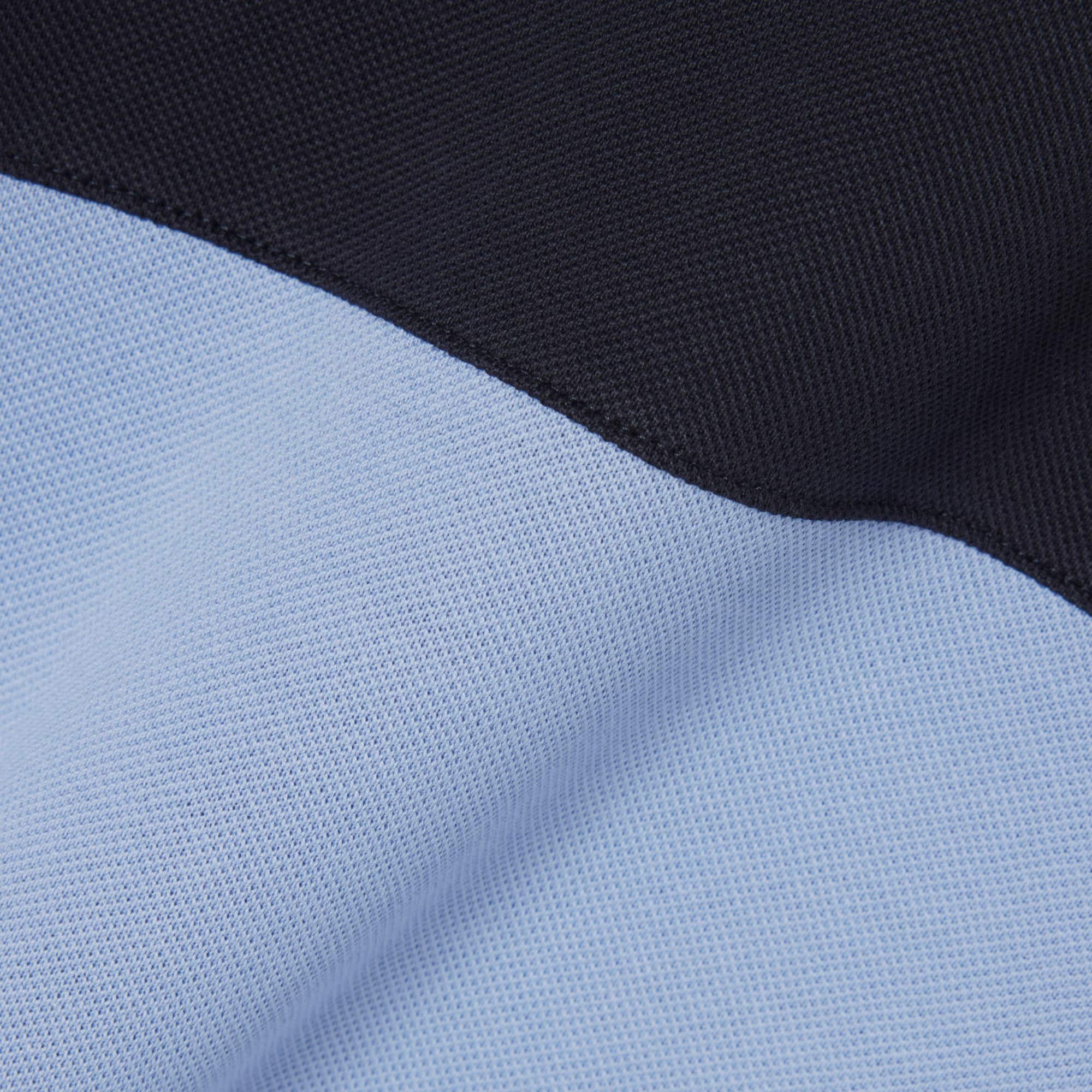 Regular Fit Colorblock Piqué Polo - Bleu Clair / Noir