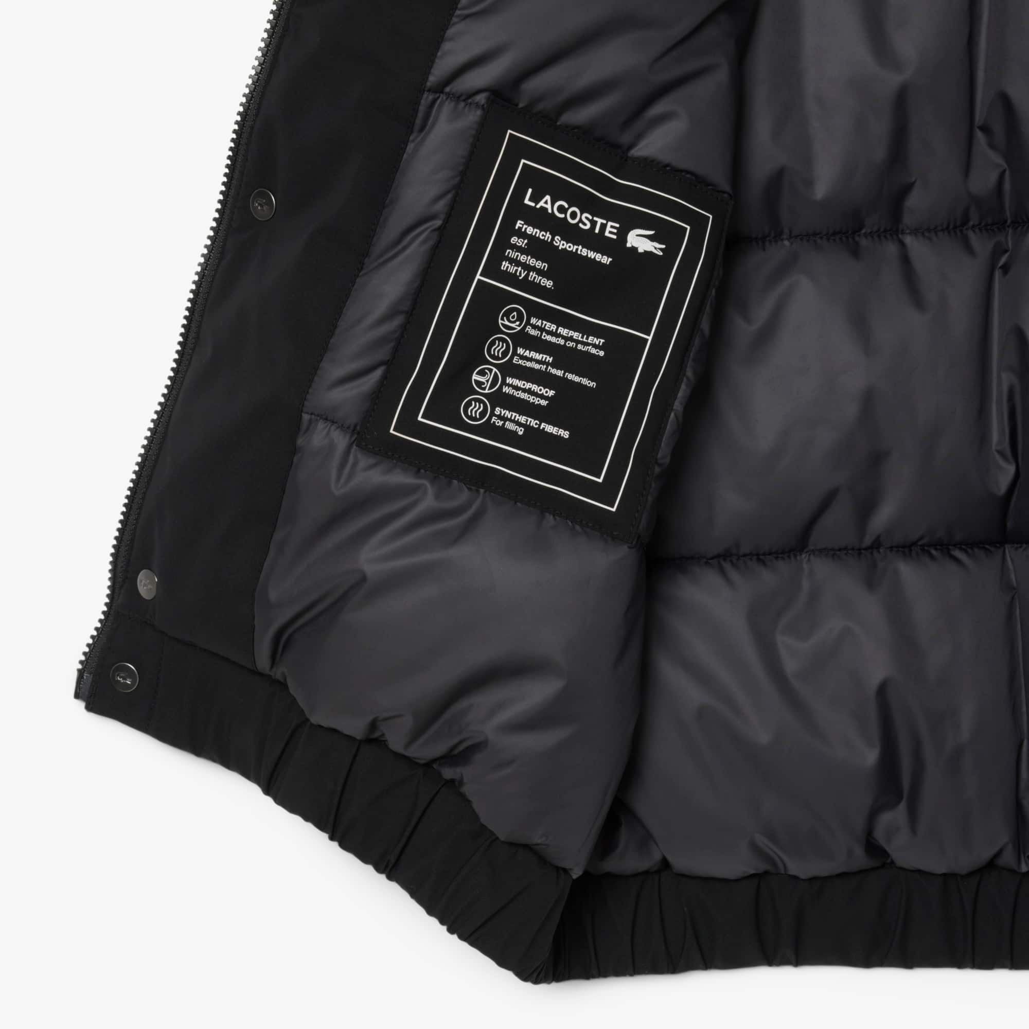 Men's Water-Repellent Puffer Jacket - Black