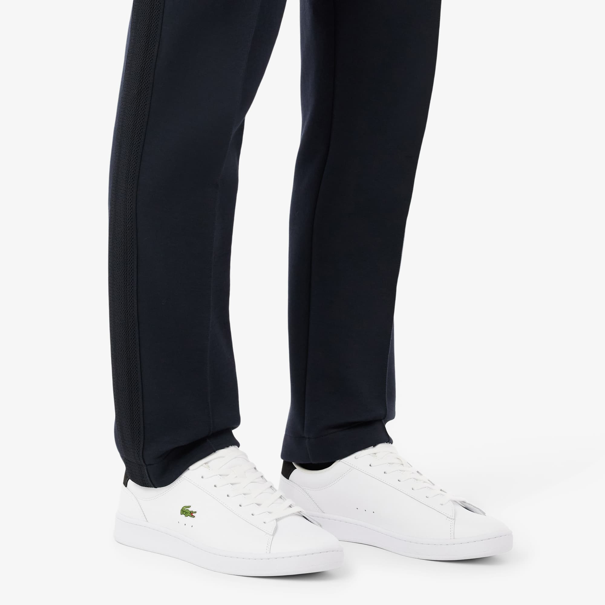 Men's Carnaby Set Leather Sneakers - WHITE/BLACK