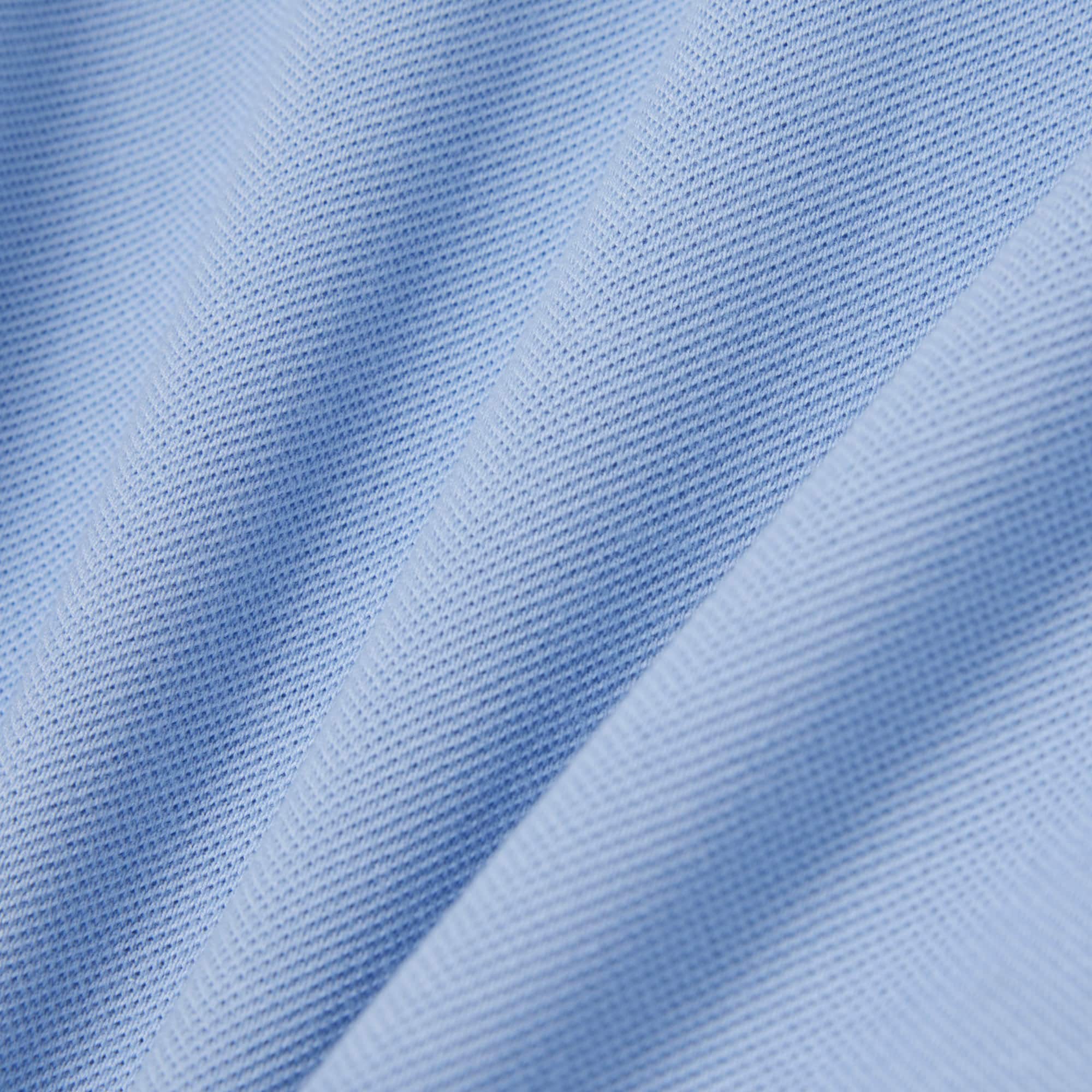 Men's Slim Fit Piqué Polo - Light Blue