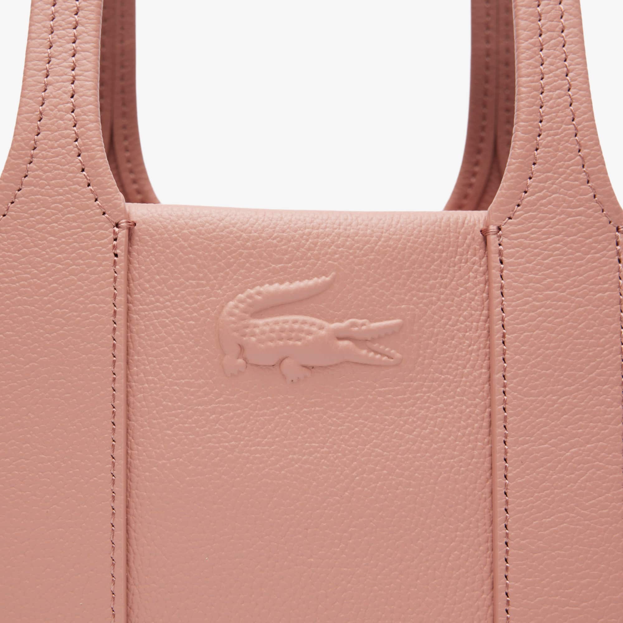 Small City Court Grain Leather Tote - TULLE