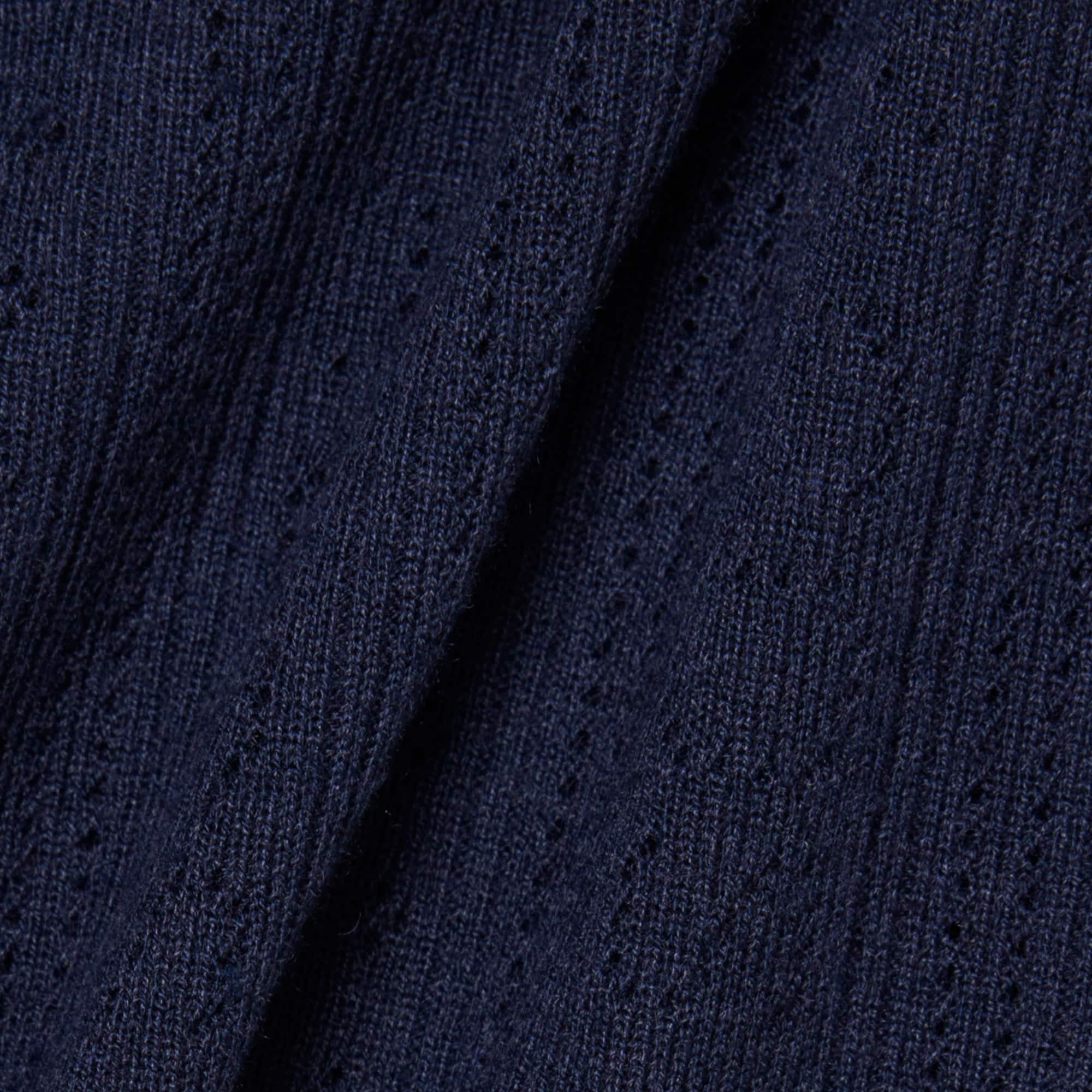 Pointelle Pajama Set - Navy Blue