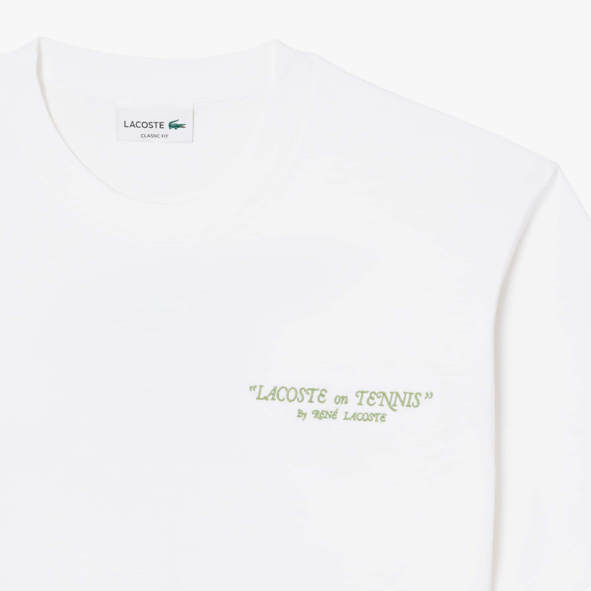 Embroidered Cotton T-Shirt - White