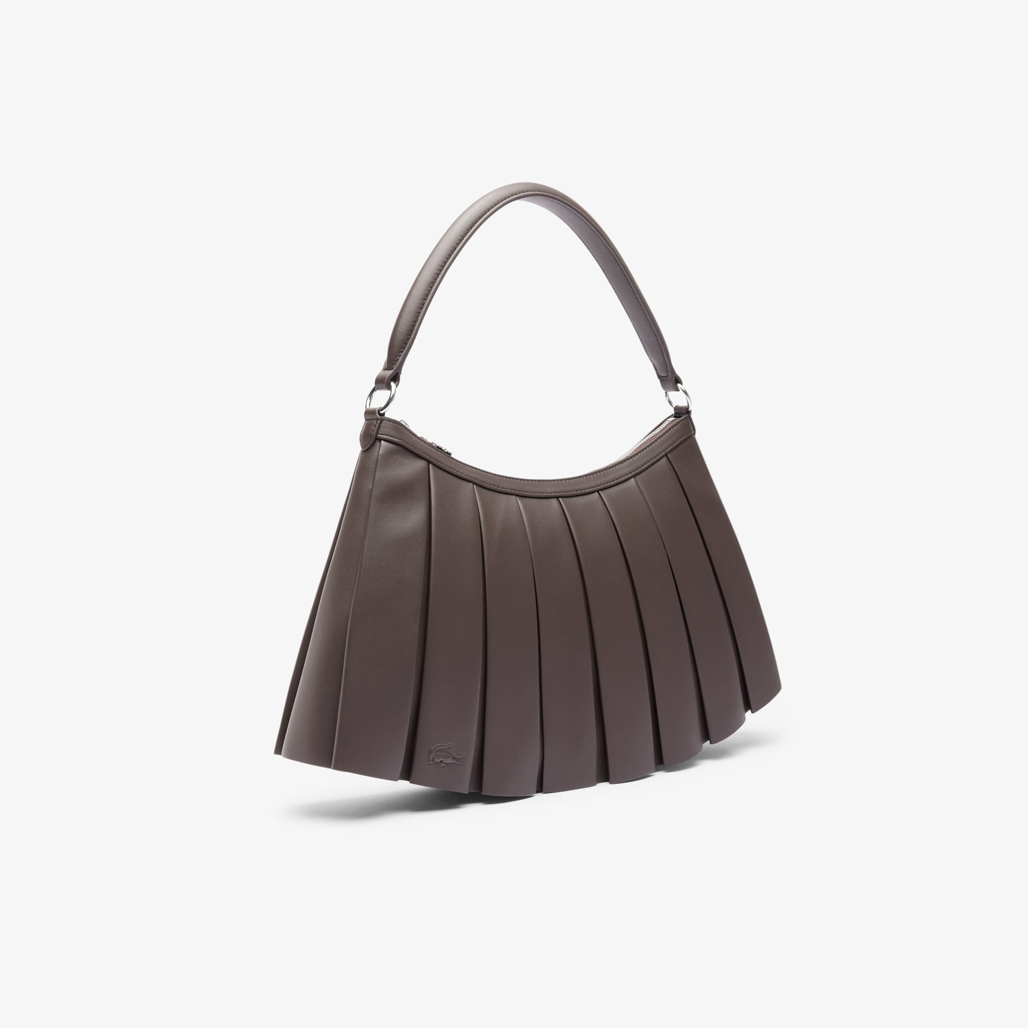 Large Lenglen Leather Bag - COFFEE BEAN