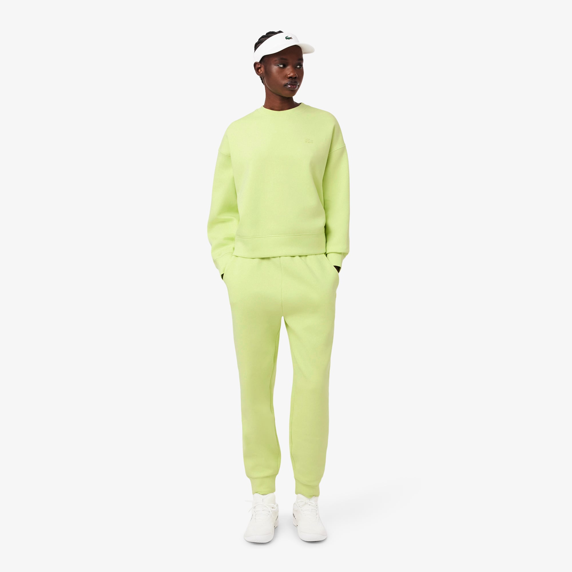 Oversized Double Face Jersey Sweatshirt - Green