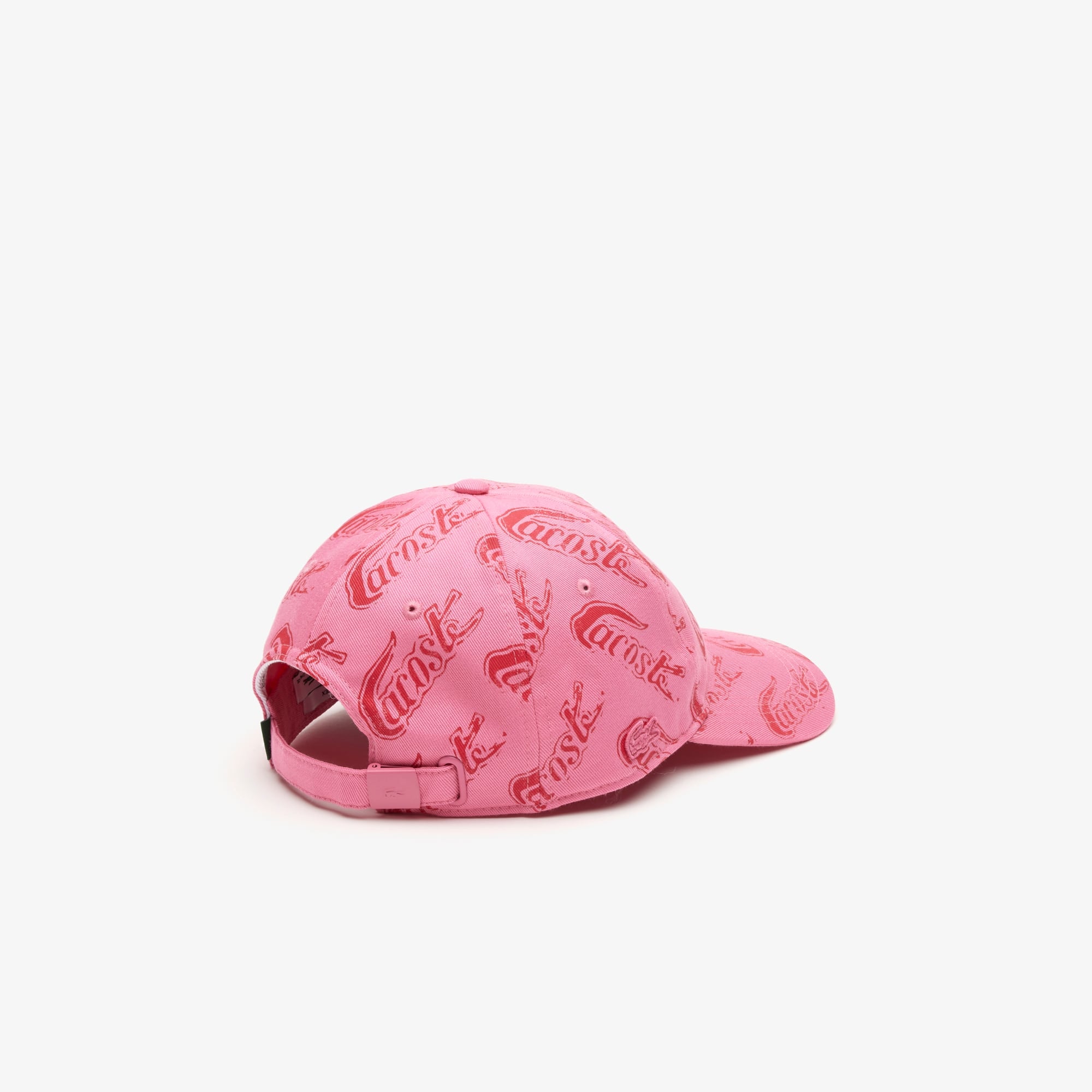 Unisex Organic Cotton Vintage Print Cap - Pink / Red