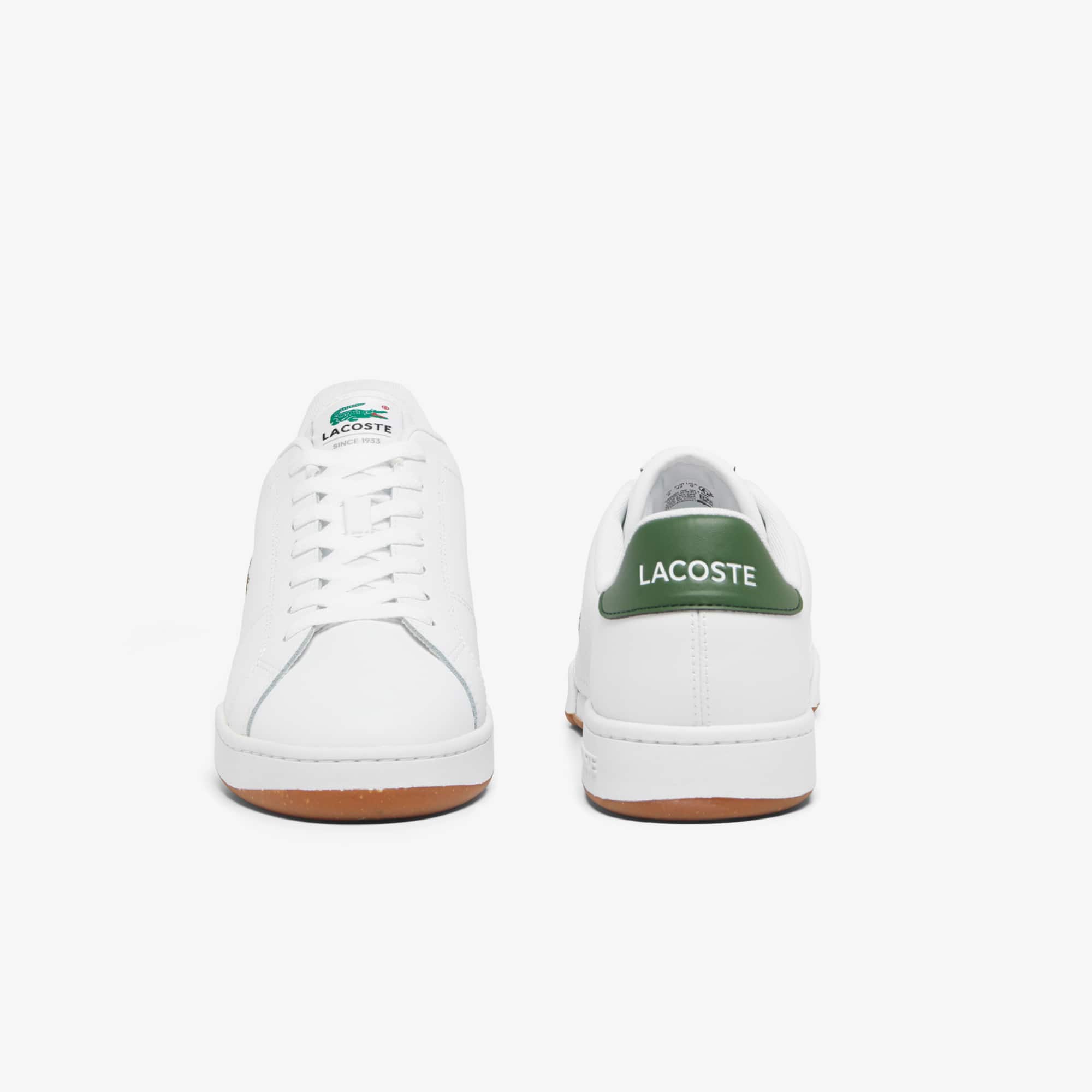 Men's Carnaby Cup Leather Sneakers - WHITE/DARK GREEN