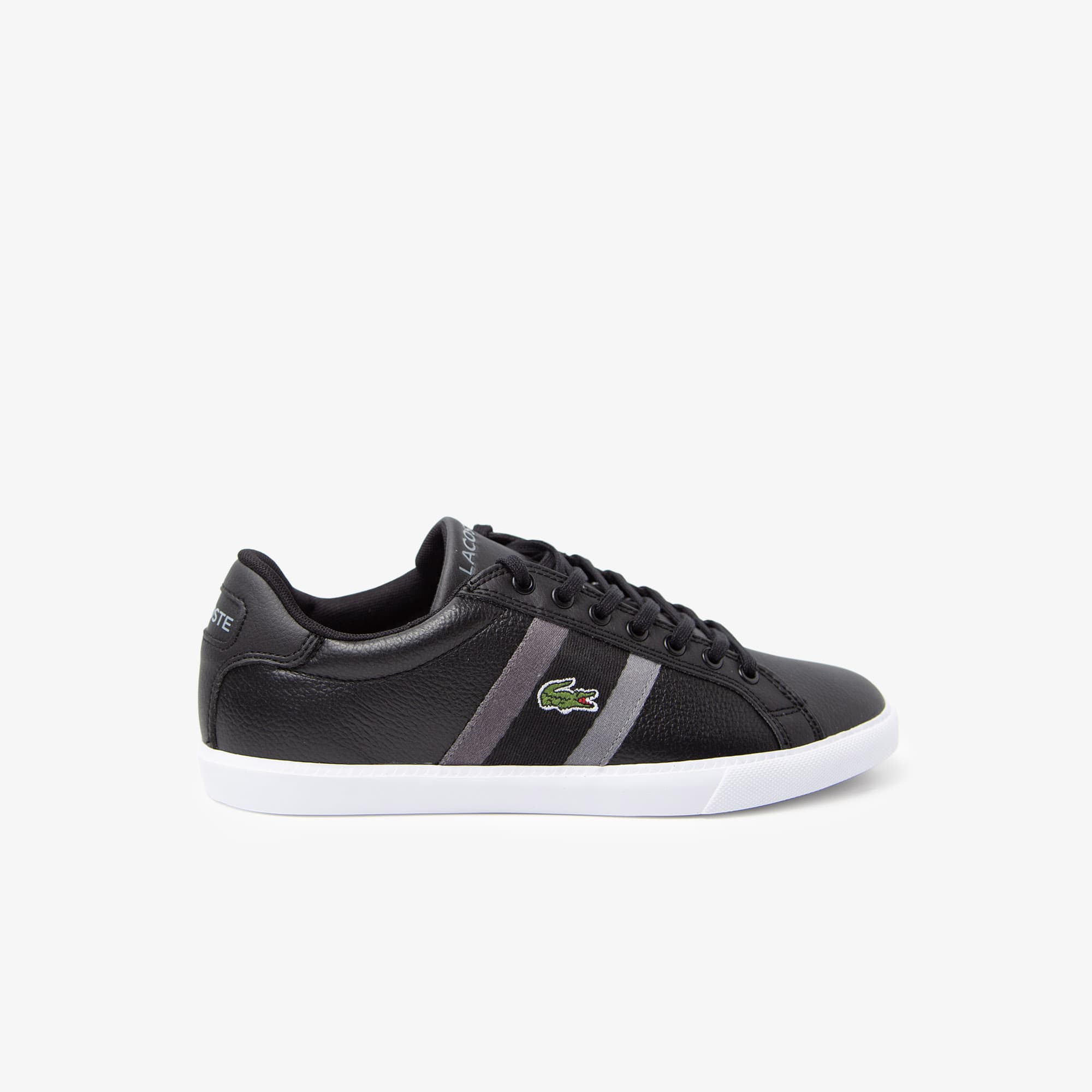Men's Lace-Up Sneakers - BLACK / GREY