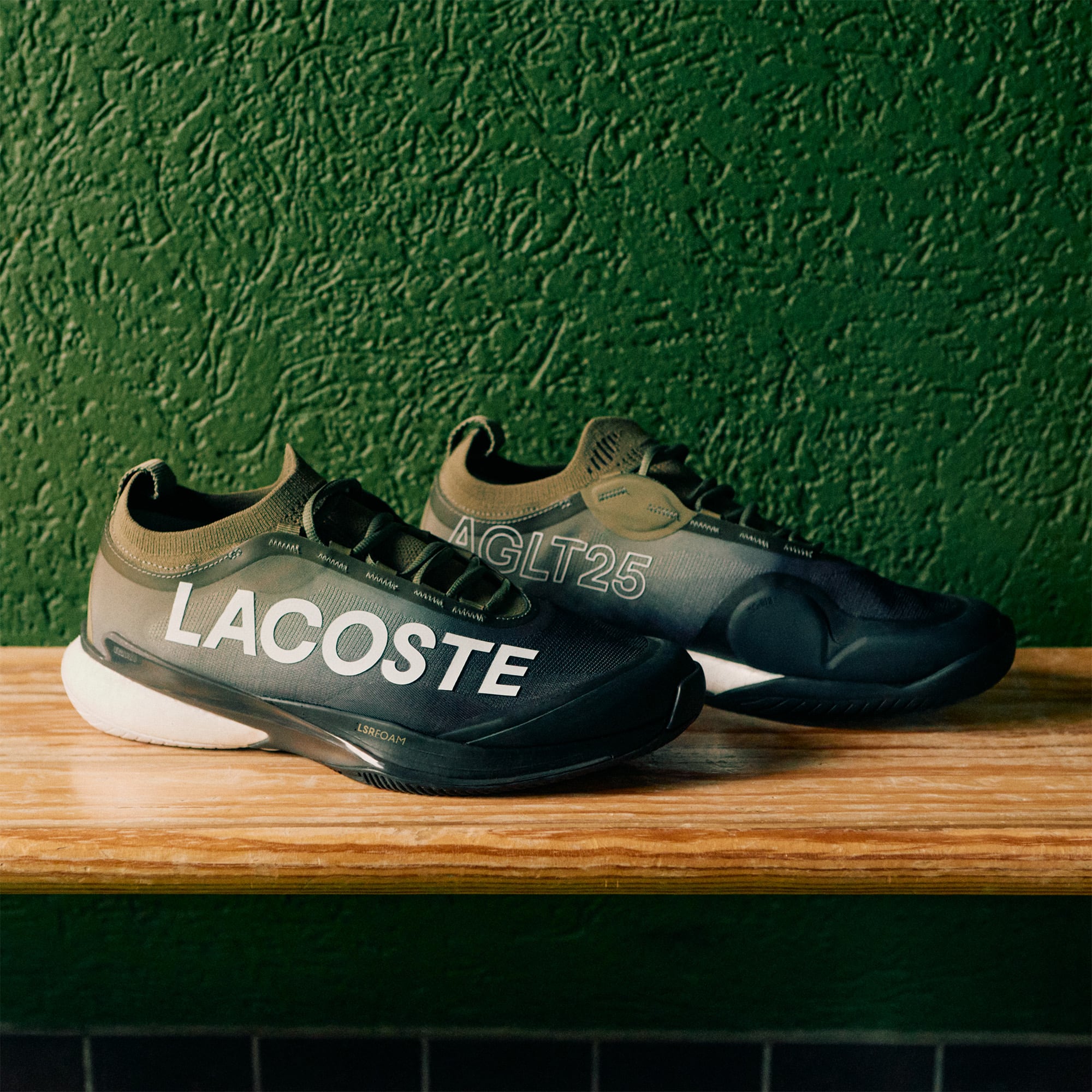 Men's AG-LT25 Lite Tennis Shoes - KHK/BLK