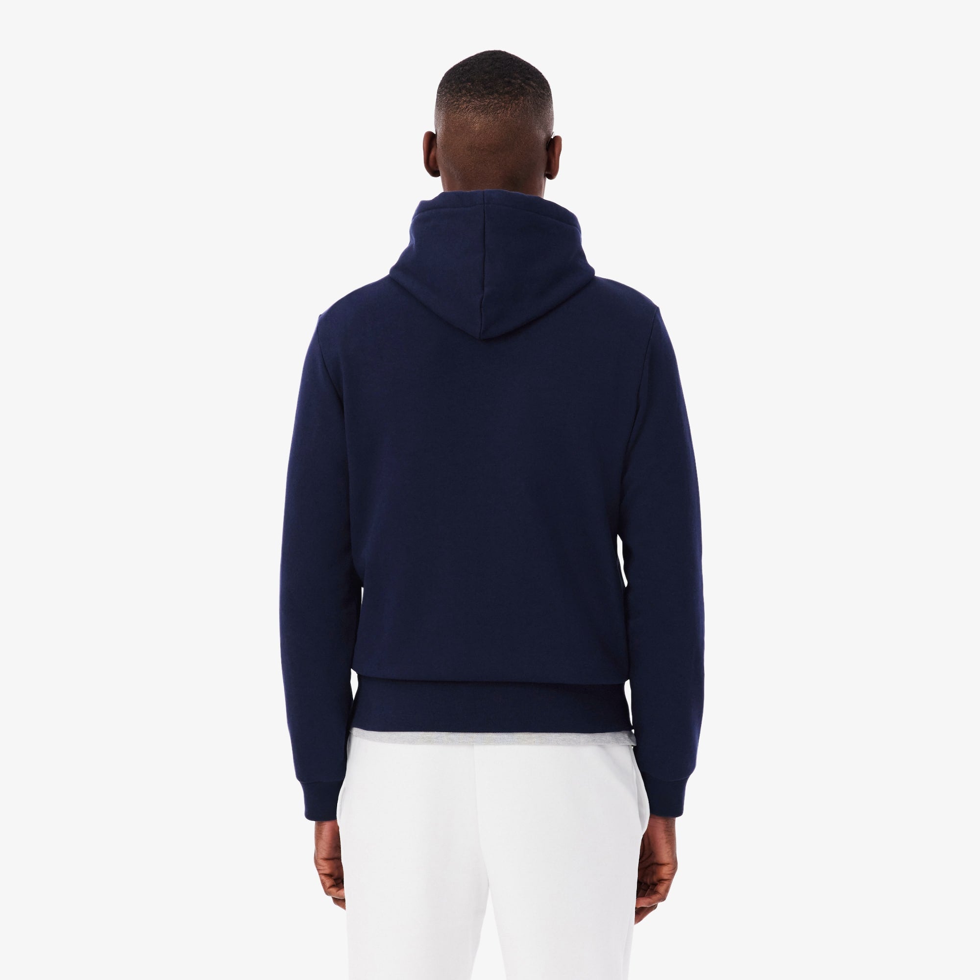 Men's Zip-Up Fleece Hoodie - Navy Blue