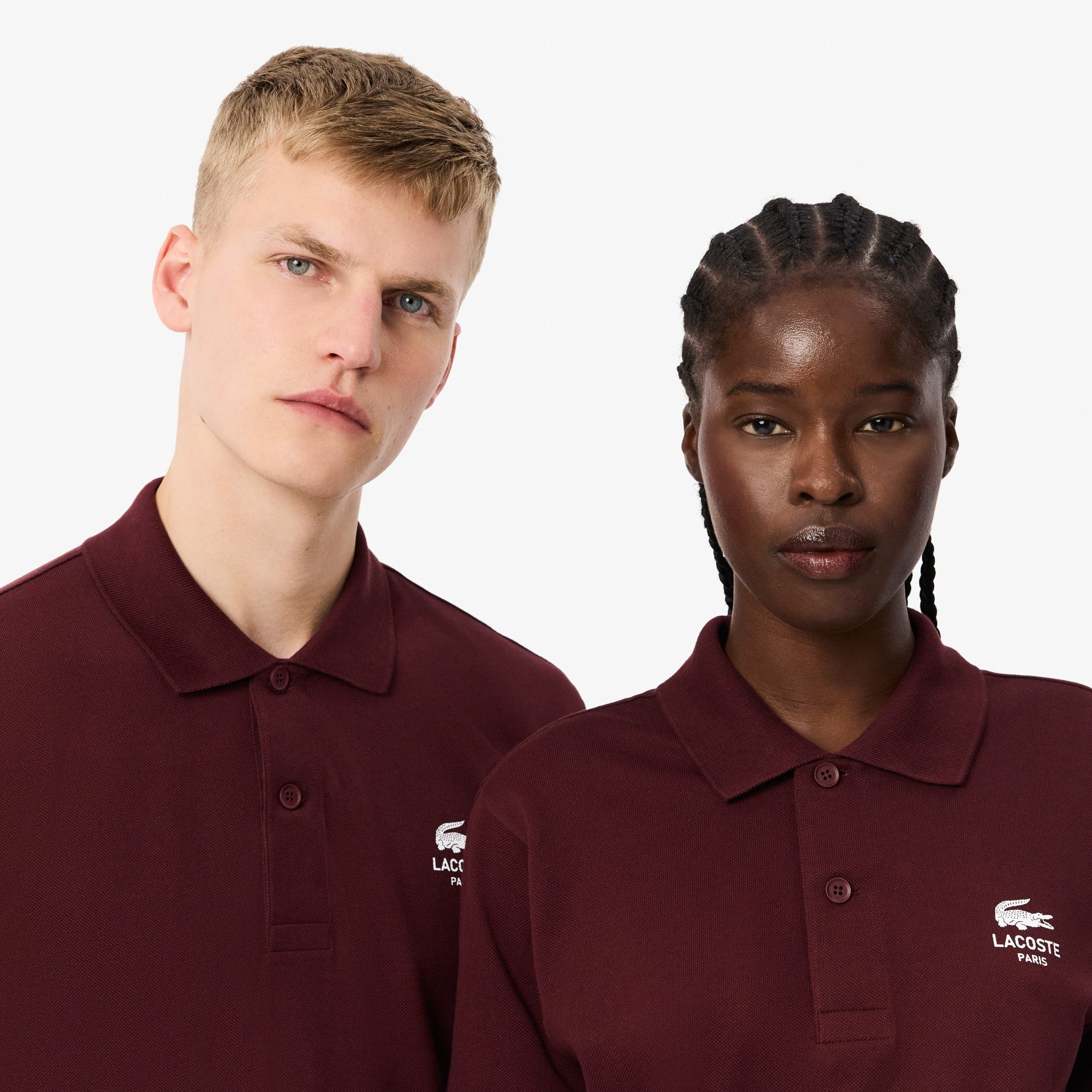 Unisex Classic Fit Signature Print Polo - Bordeaux dark