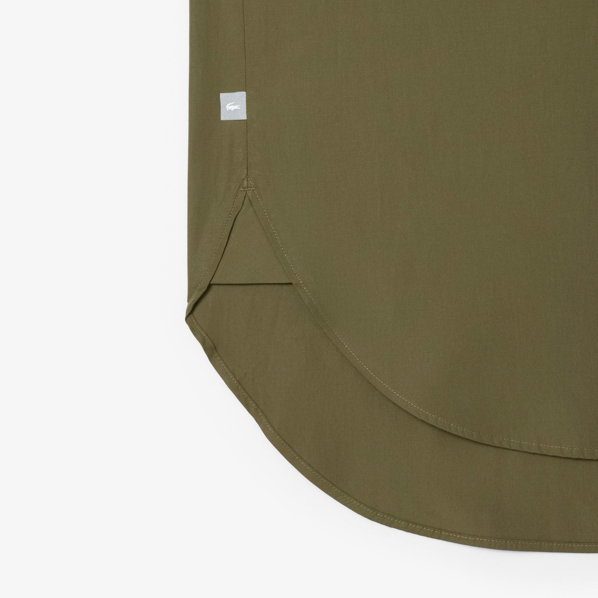 Women's Oversized Cotton Button Down Shirt - Khaki Green
