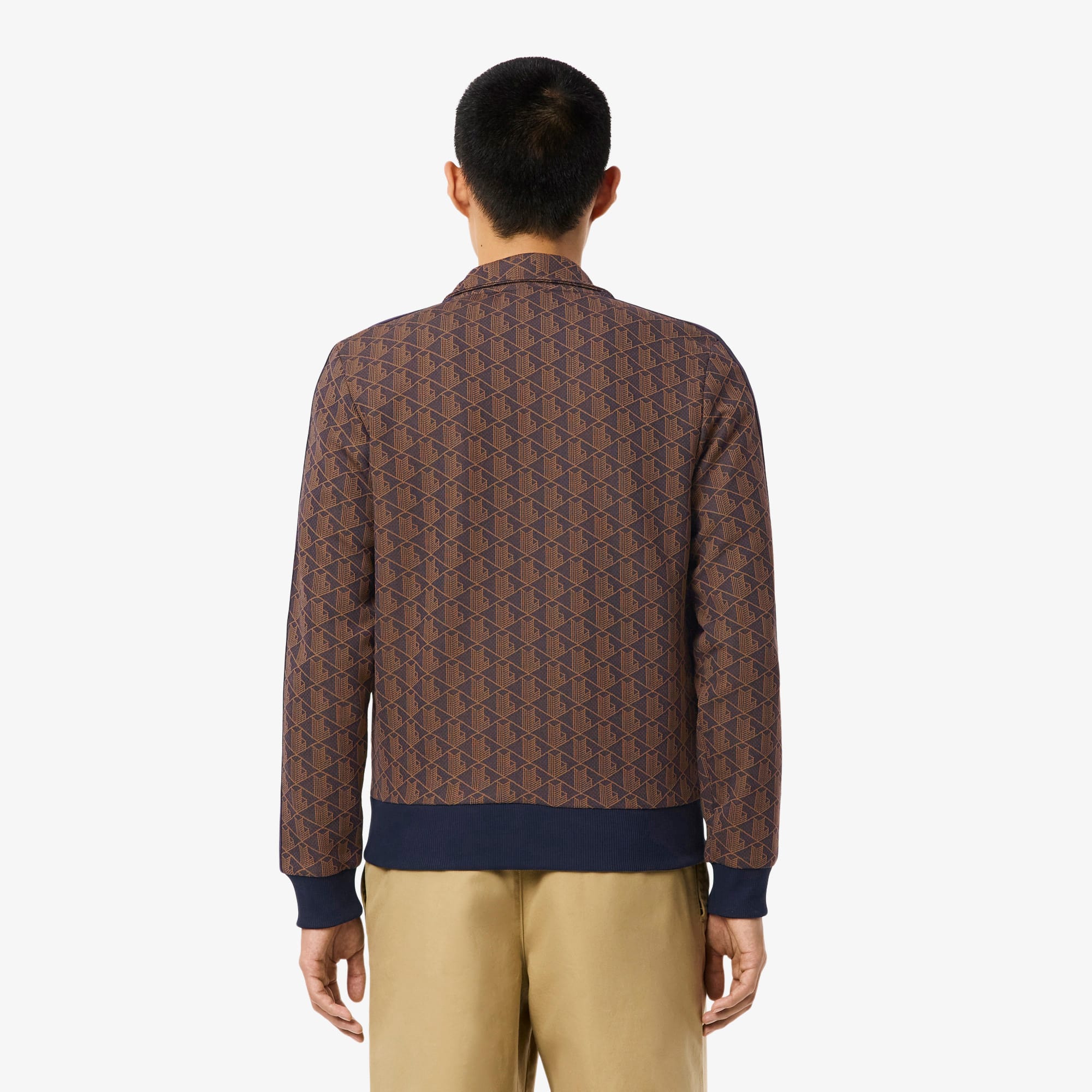 Men's Paris Zip-Up Track Jacket - Purple / Brown