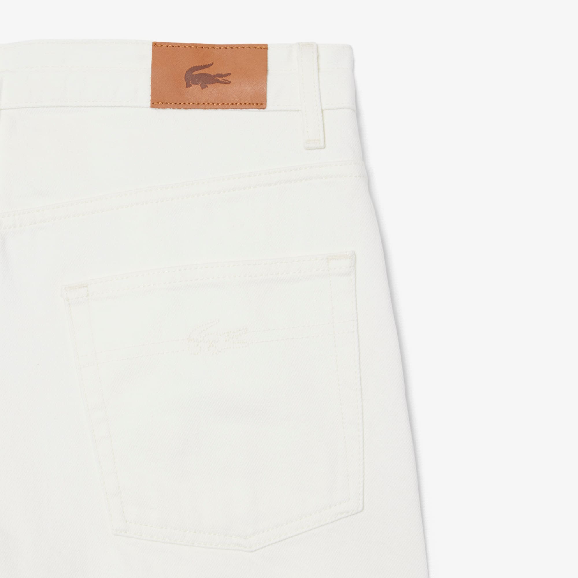 Women's Wide Leg Denim Jeans - White