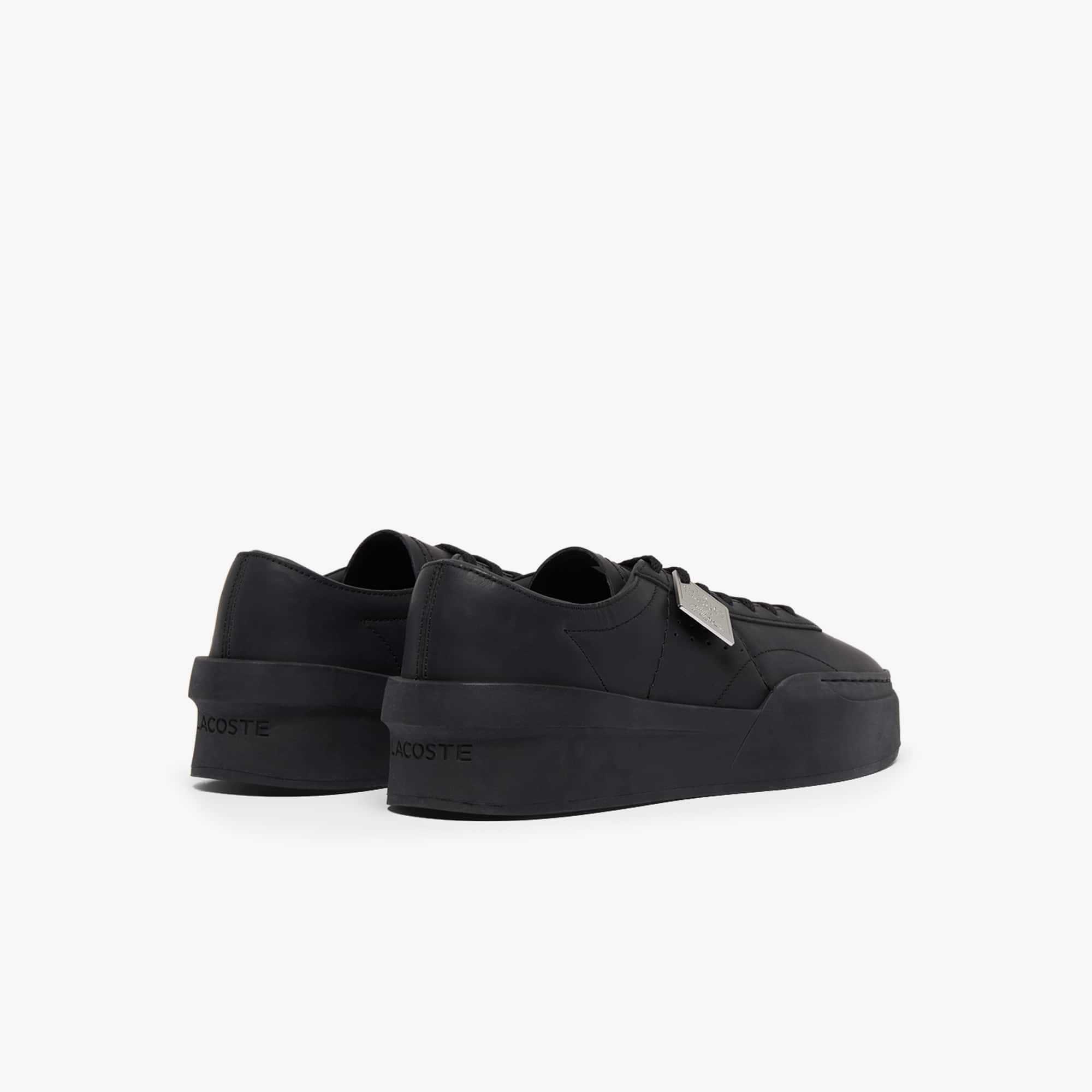 Men's Aura Club Leather Sneakers - BLK/BLK