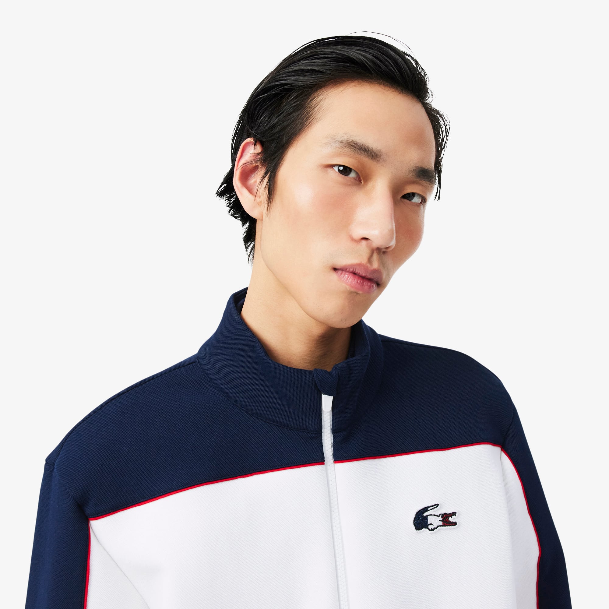 French Tennis Team Ceremony Jacket - Navy Blue / White / Red