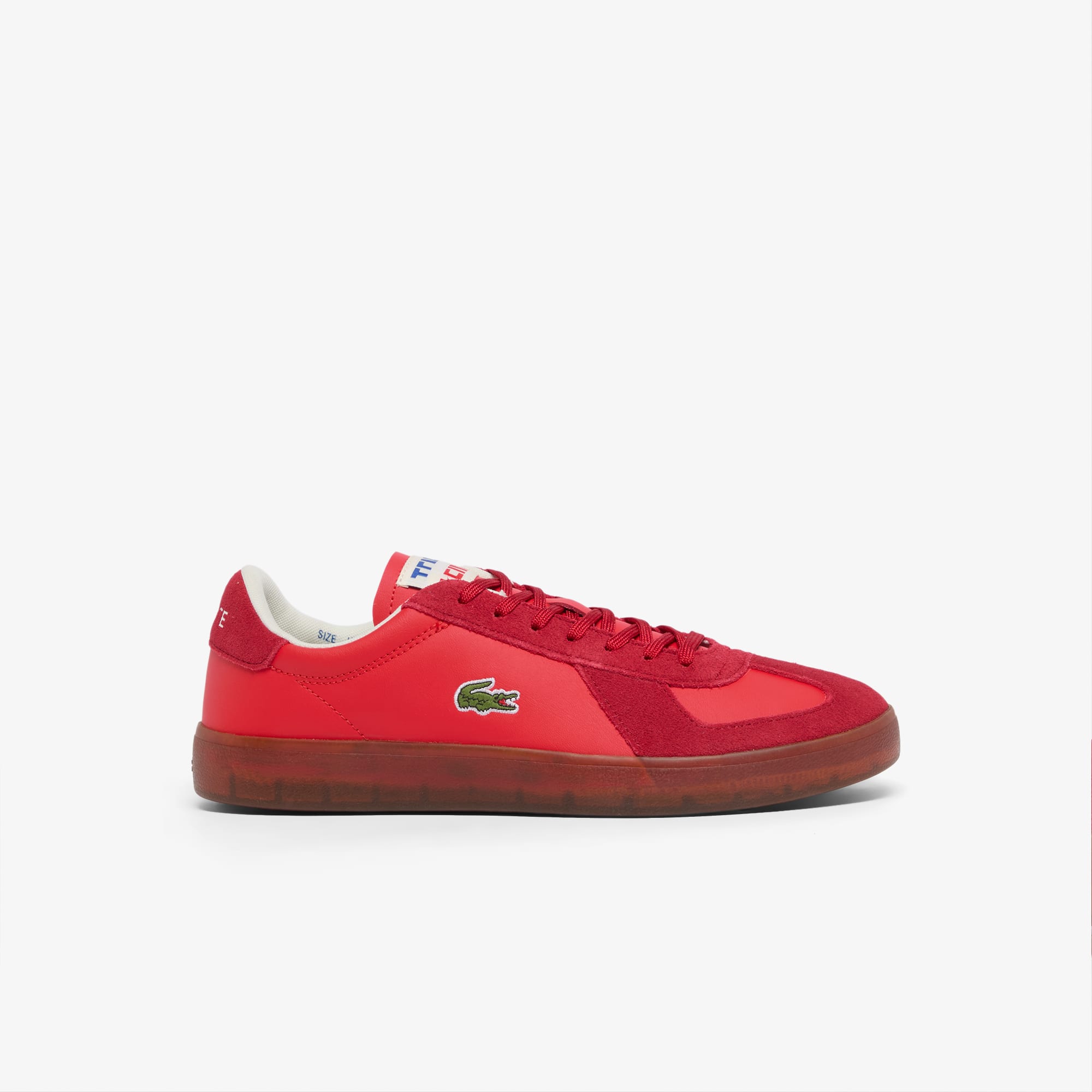 Men's Baseshot Pro Leather Sneakers - RED/GUM